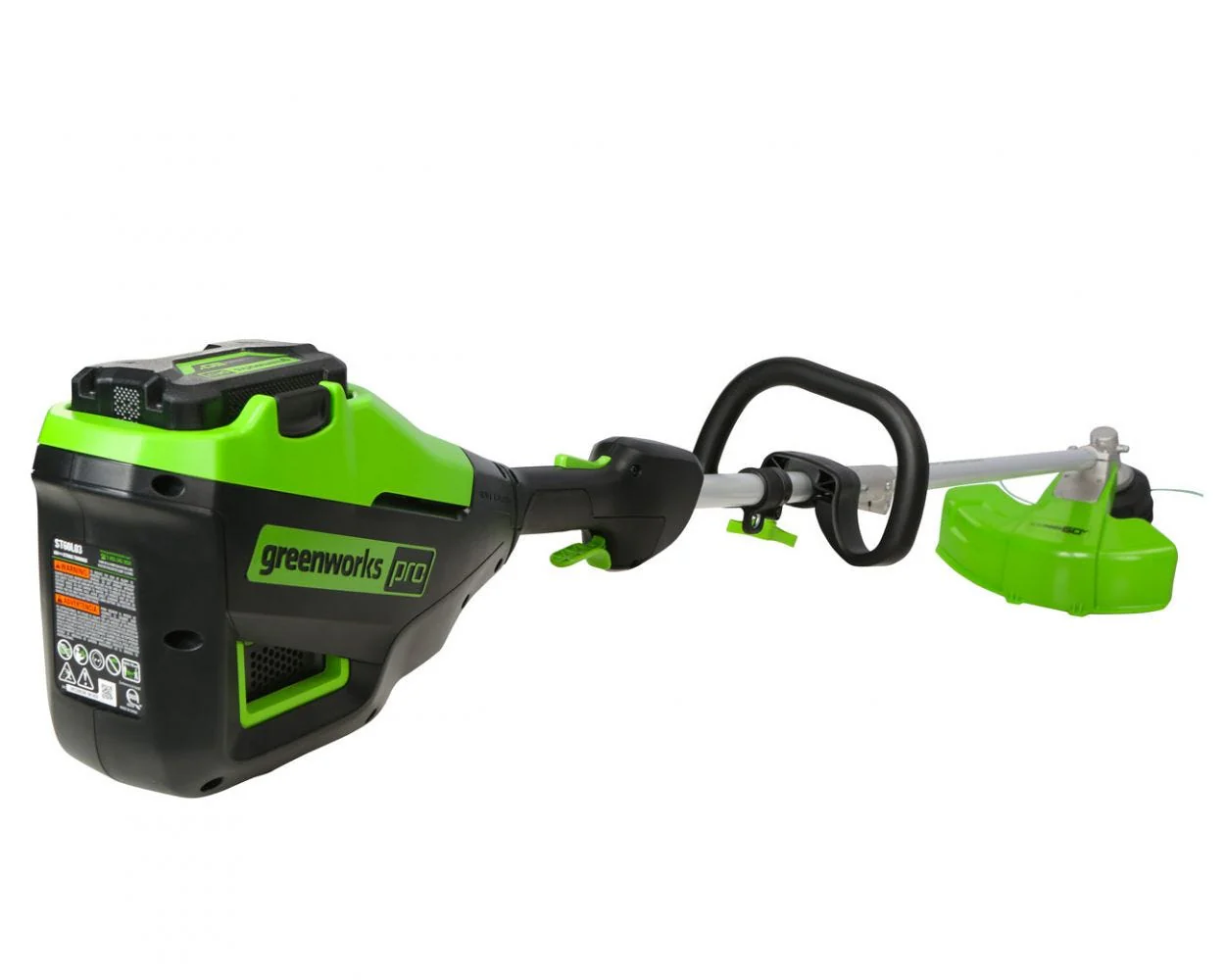 60V 16 Cordless Battery String Trimmer (Attachment Capable) & 10 Polesaw Attachment Combo Kit w/ 4.0 Ah Battery & Charger