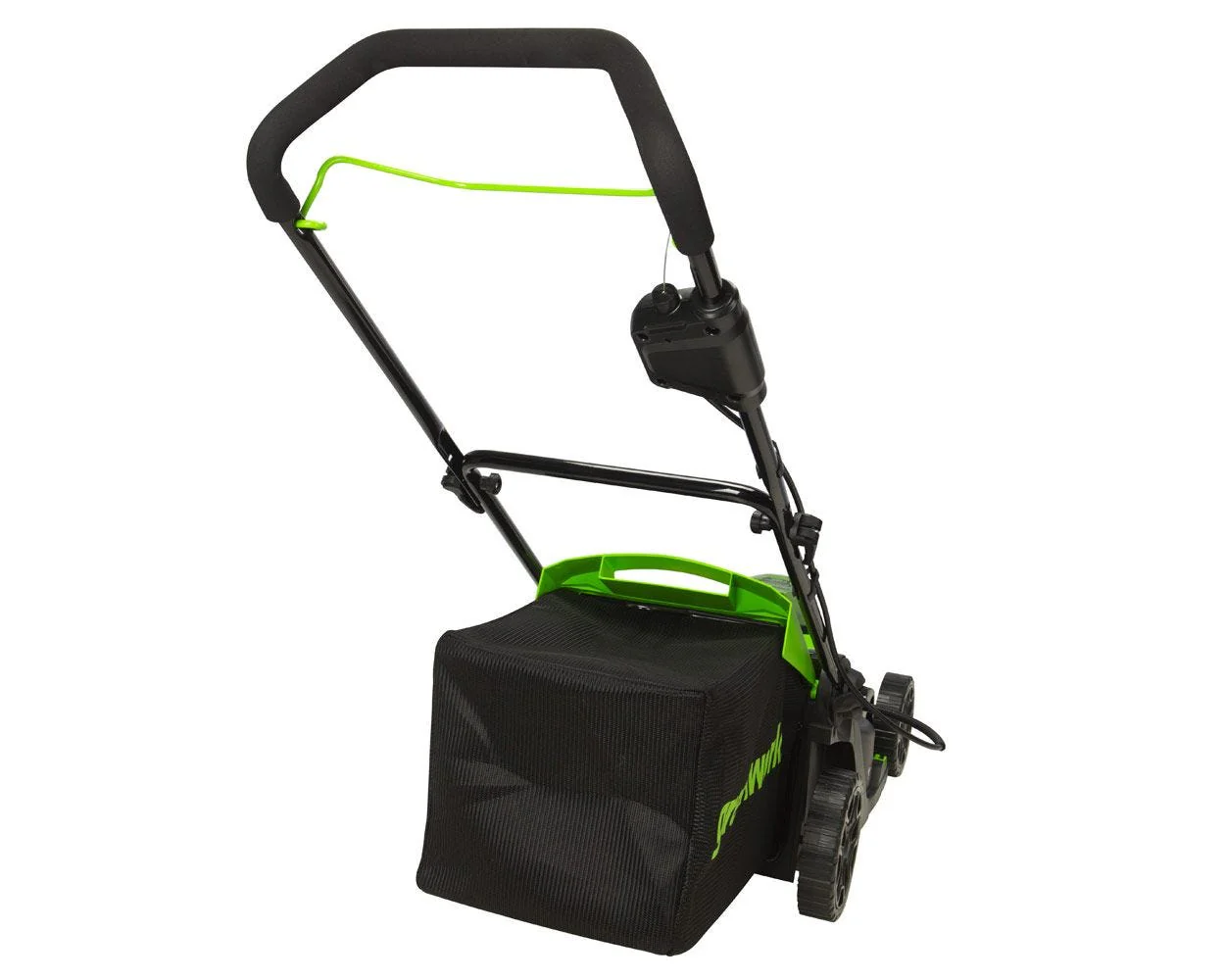 48V (2x24V) 17 Cordless Battery Push Mower & FREE Drill/Driver Combo Kit w/ (2) 4.0 Ah USB Batteries & Dual Port Charger