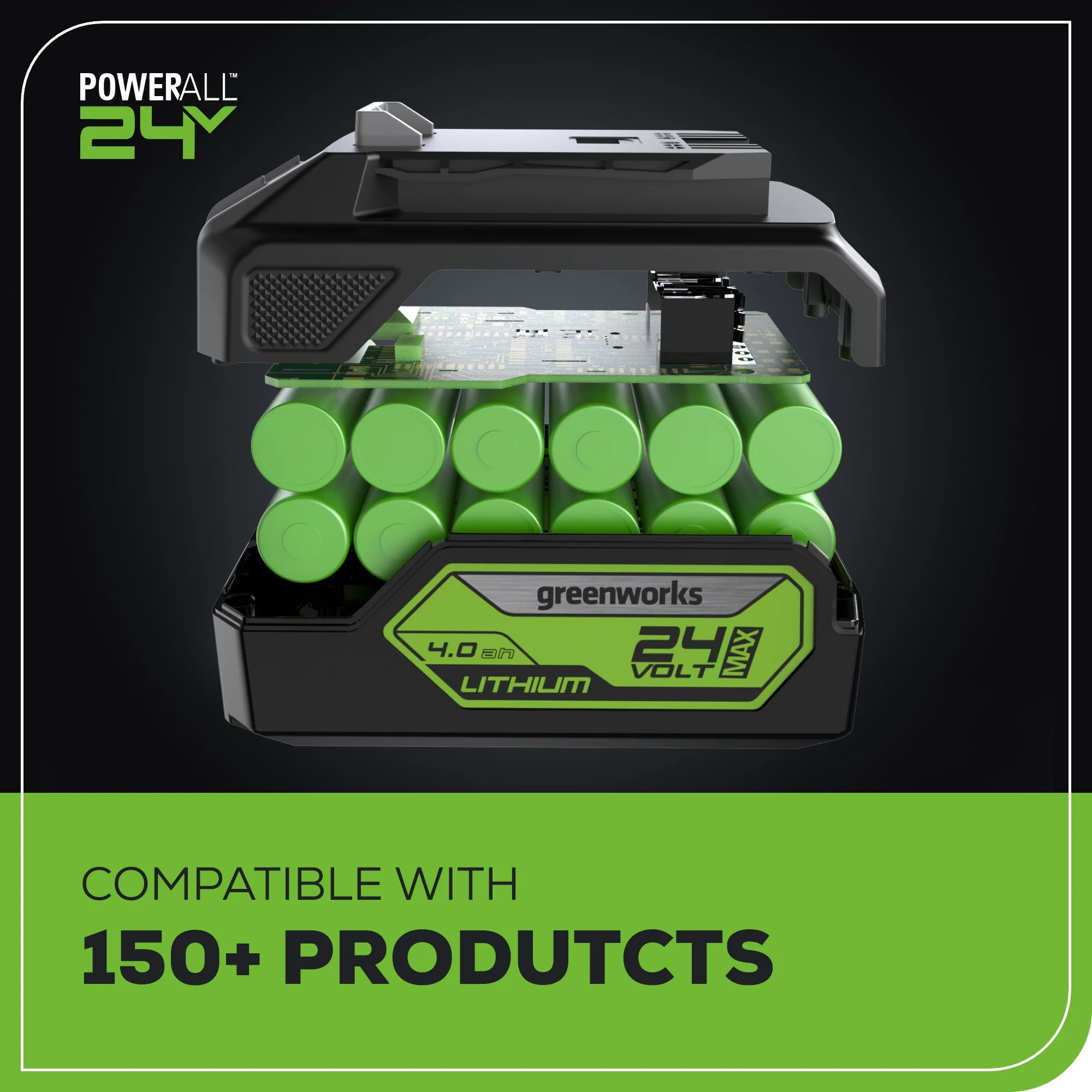 24V Cordless Battery 1/2 800 in/lbs Drill Driver w/ 4.0Ah USB Battery & Charger