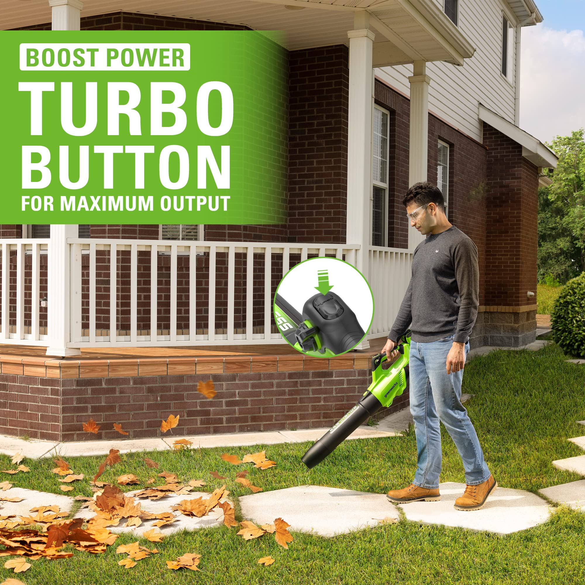 40V Gen 2.5 700 CFM Cordless Battery Brushless Leaf Blower w/ 8.0Ah Battery & Charger