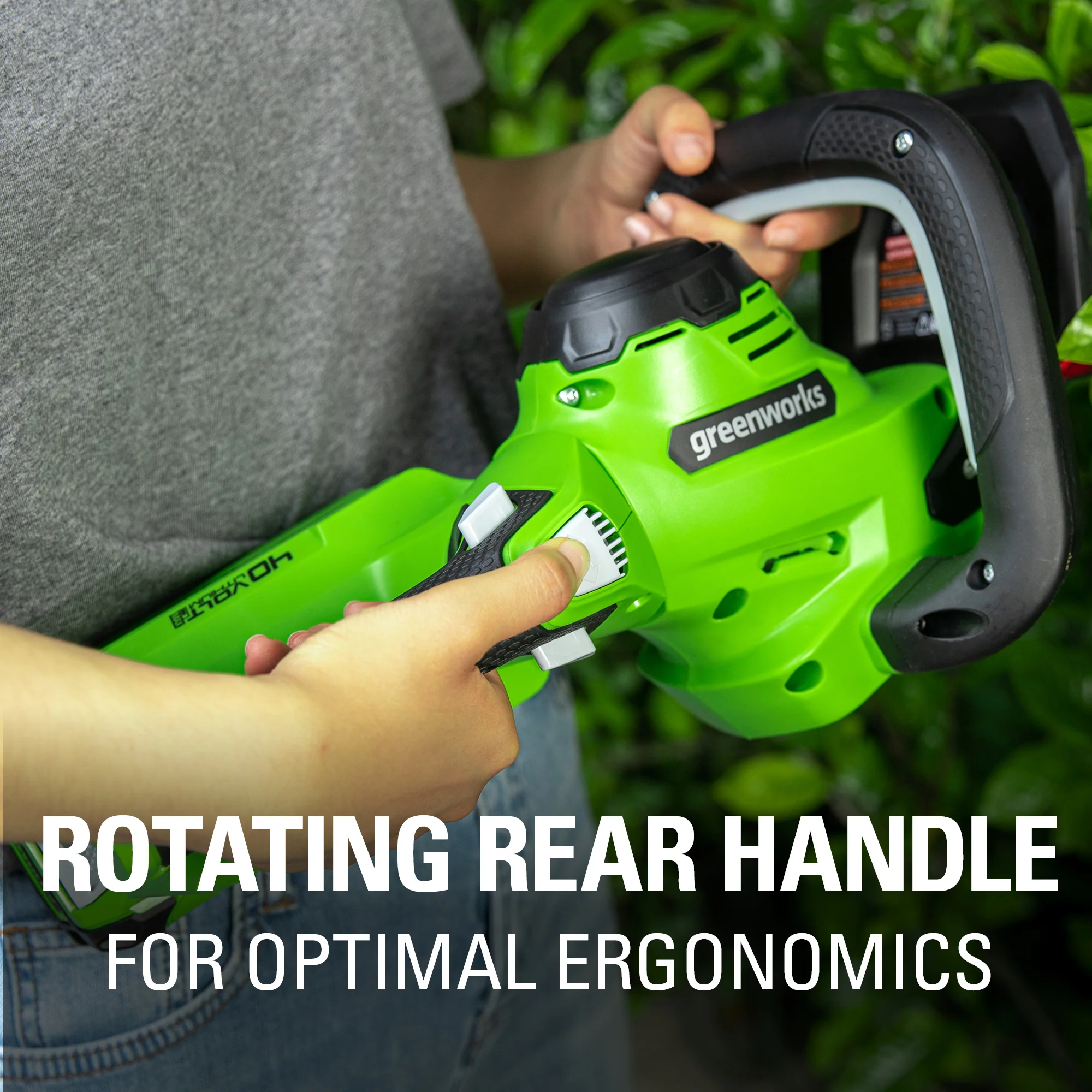 40V 24 Cordless Battery Hedge Trimmer w/ 2.0 Ah USB Battery & Charger