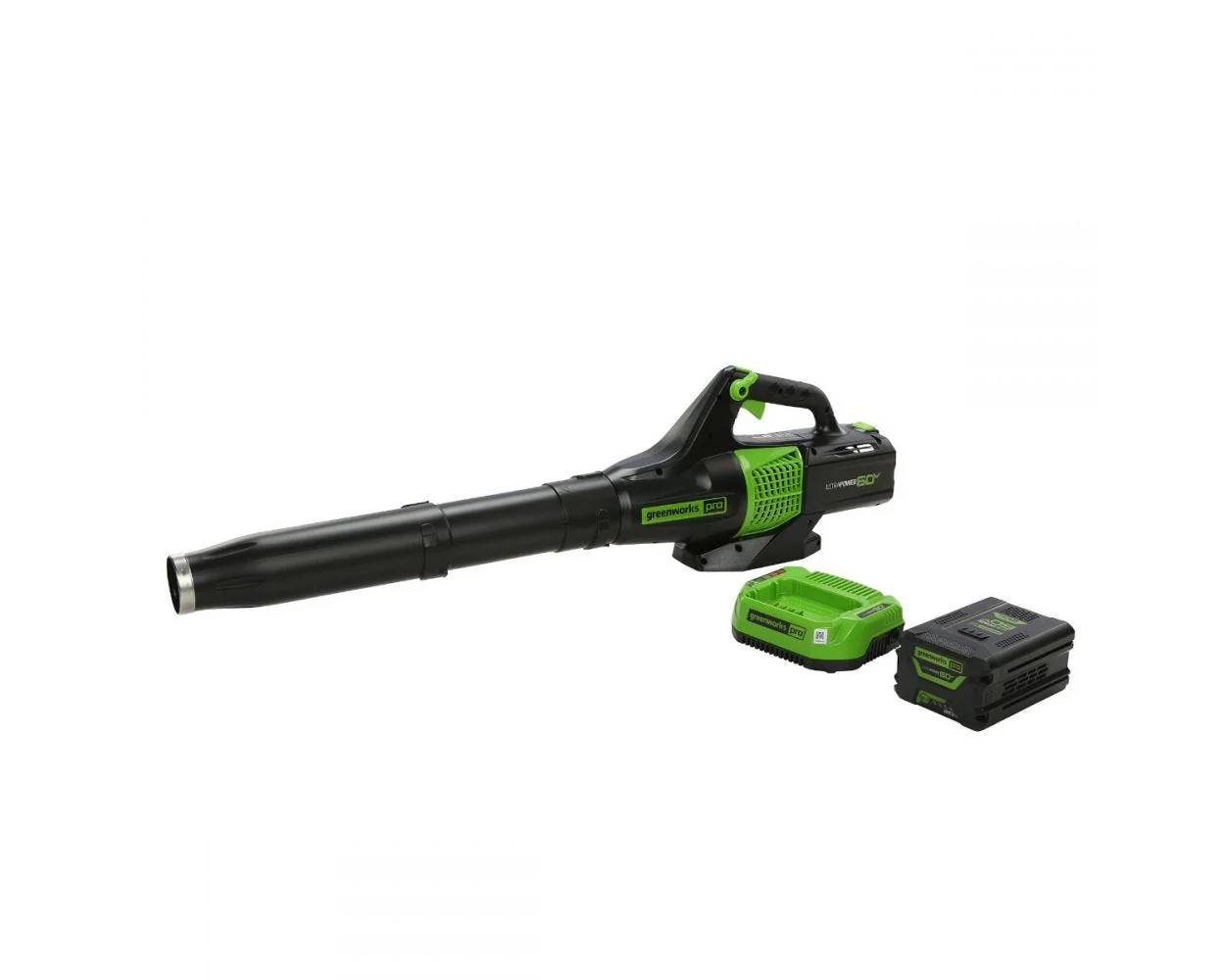 60V 20 Cordless Battery Pole Hedge Trimmer & 610 CFM Leaf Blower Combo Kit w/ 2.0Ah & 2.5Ah Battery & (2) Chargers