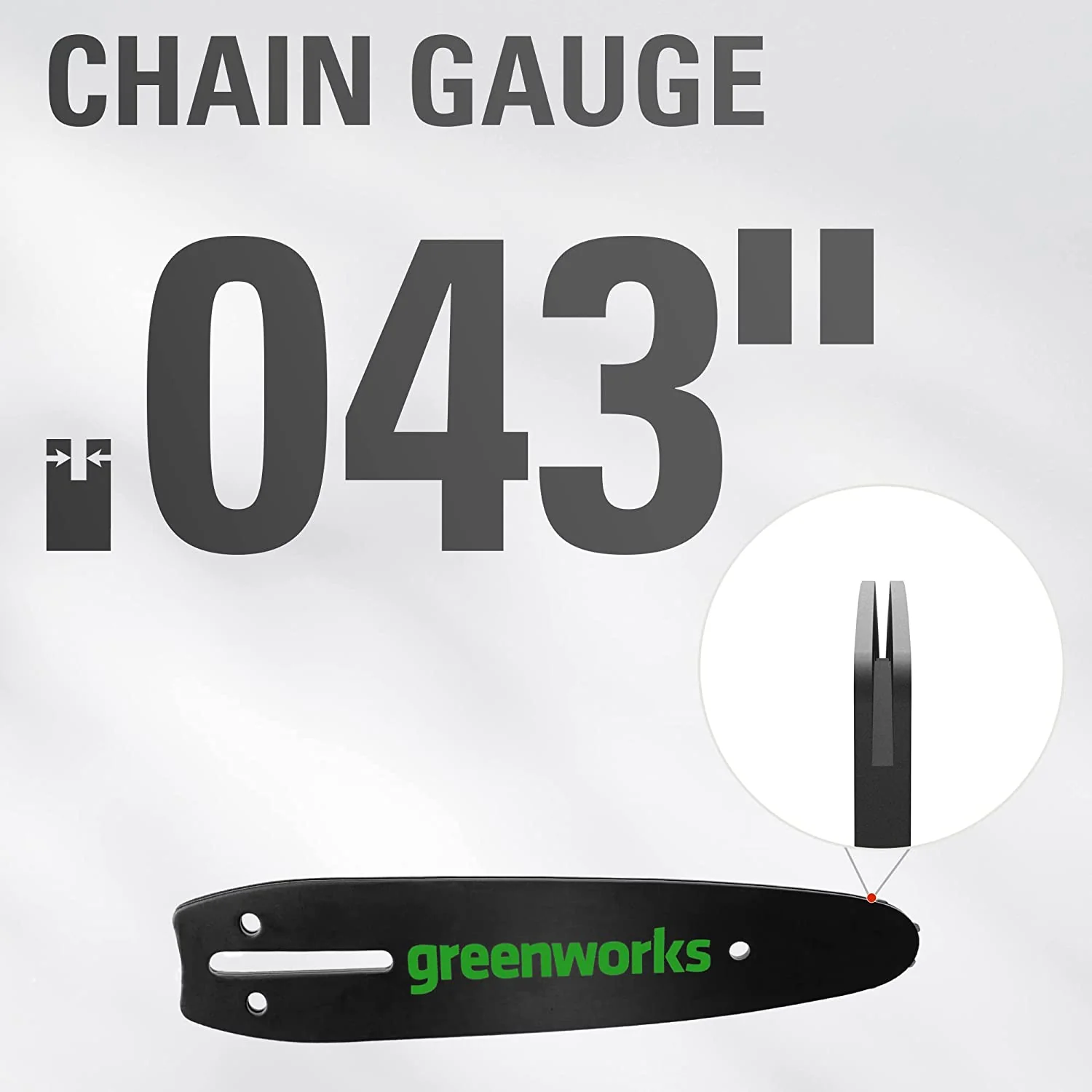 6 Chainsaw Bar .3 Pitch .043 Gauge 32DL