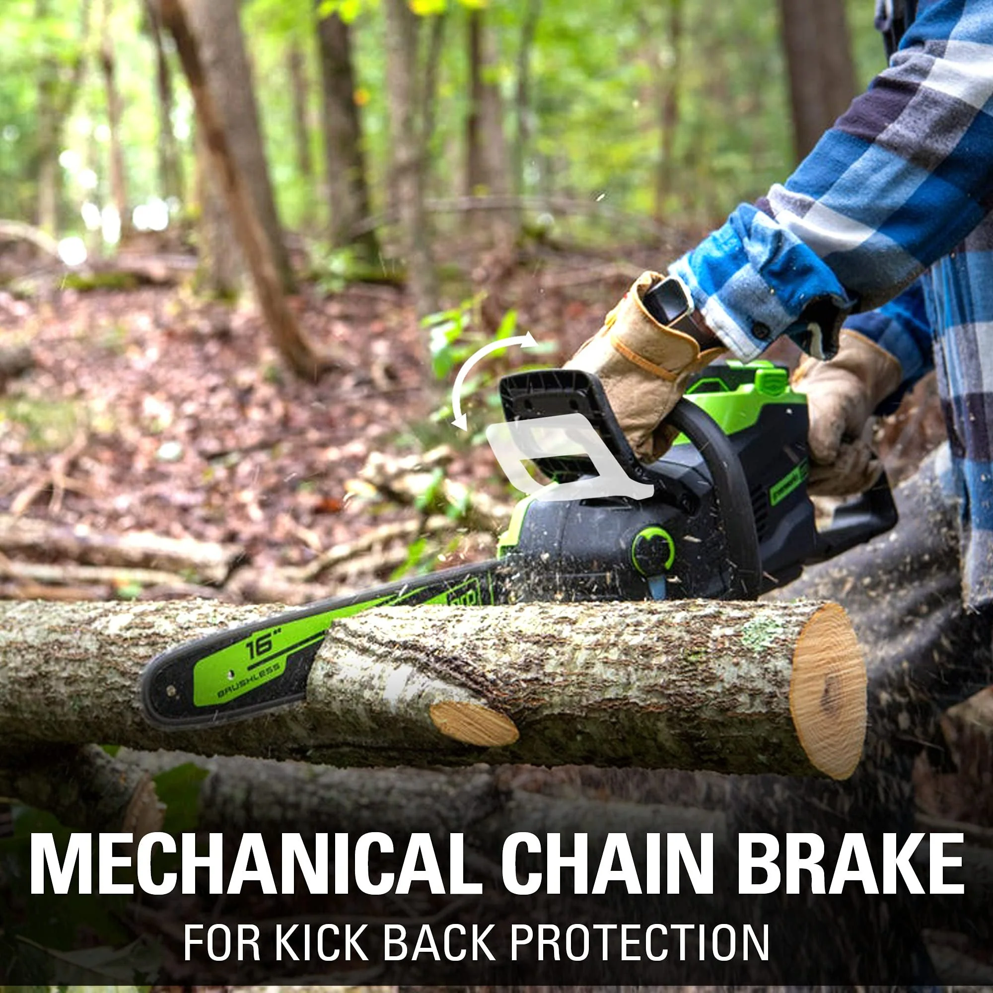 80V 16 2.0kW Cordless Battery Chainsaw (Tool Only)