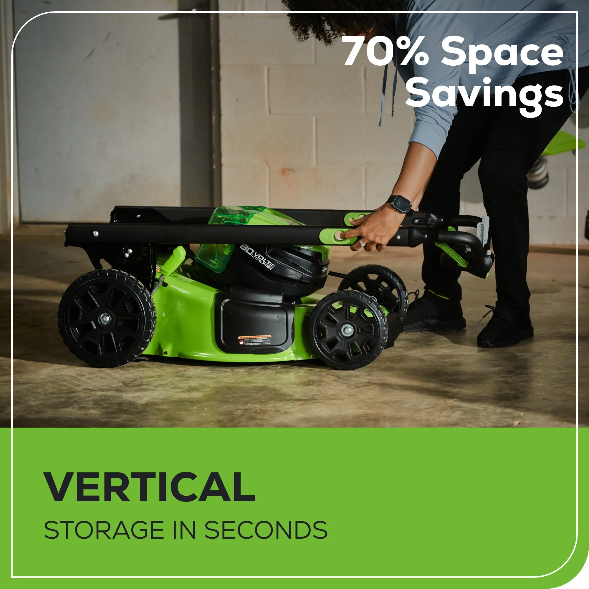 80V 21 Cordless Battery 4-in-1 Self-Propelled Lawn Mower w/ 5.0Ah Battery & Rapid Charger