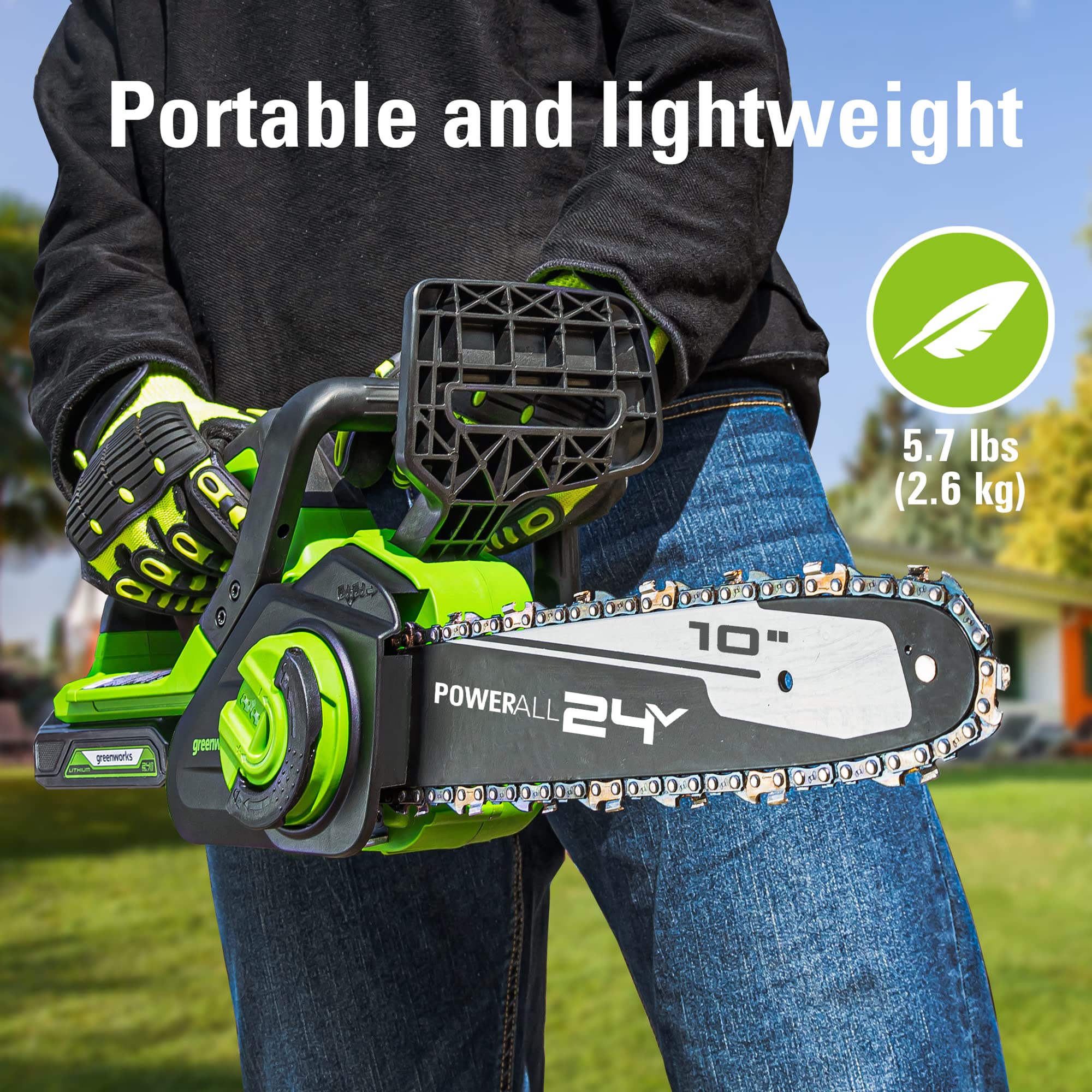 24V 10 Cordless Battery Chainsaw (Tool Only)