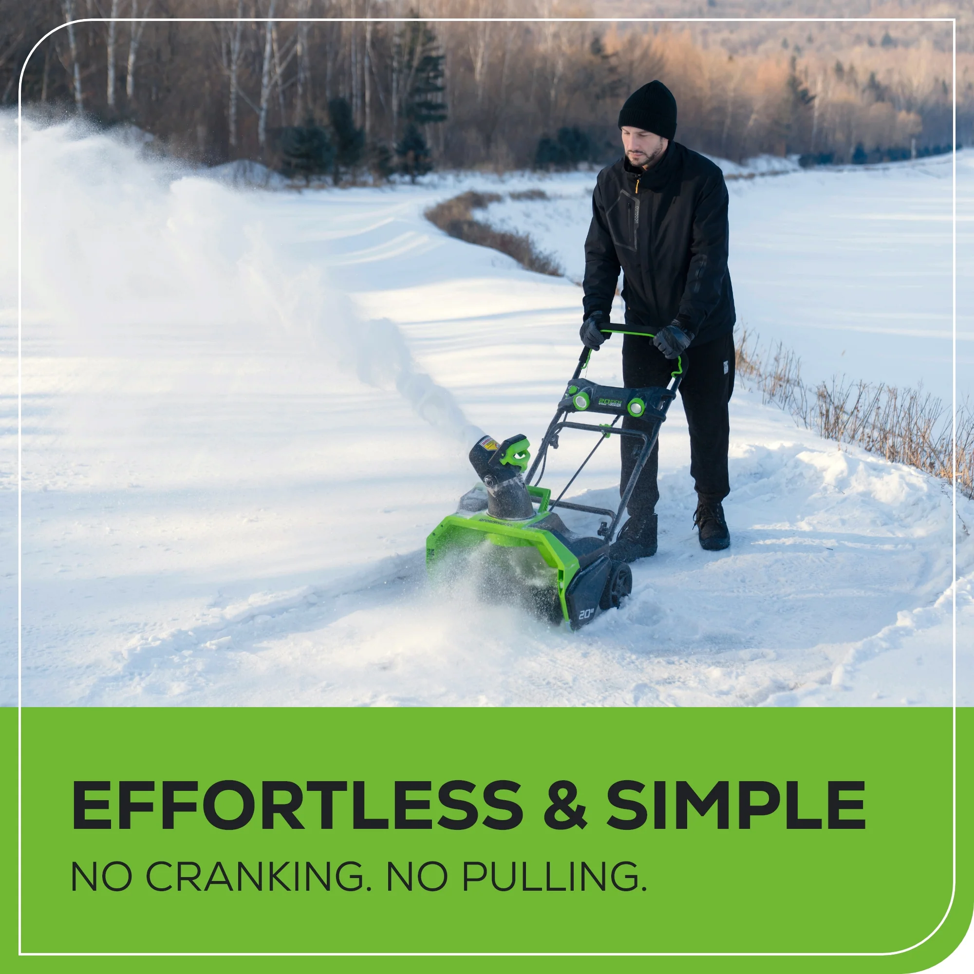 40V 20 Cordless Battery Single-Stage Snow Blower (Tool Only)