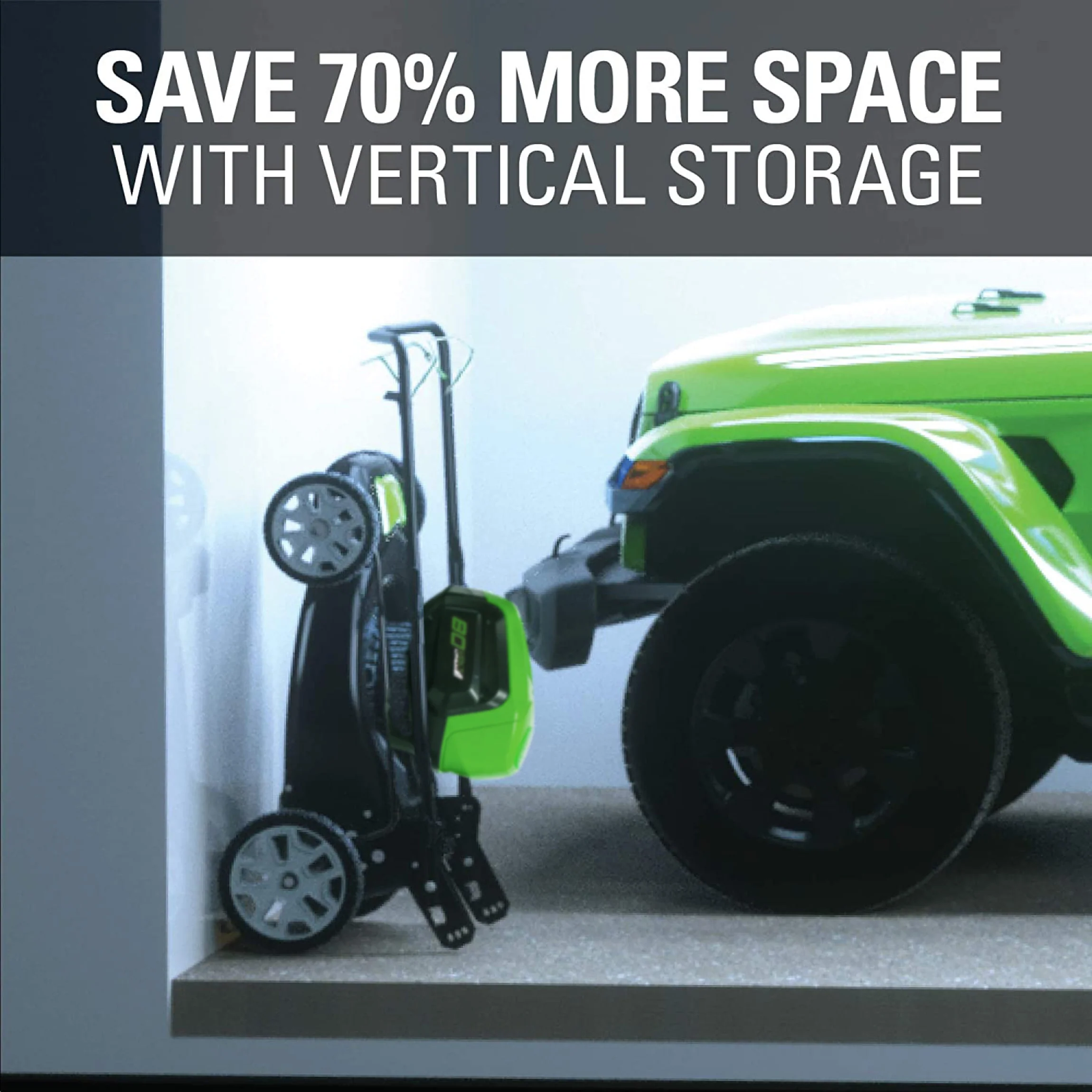 RENEWED 80V 21 Cordless Battery 3-in-1 Self-Propelled Lawn Mower w/ 5.0Ah Battery & Charger