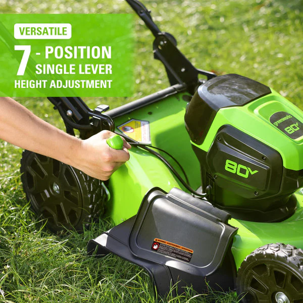 80V 21 Self-Propelled Mower 5-pc Combo Kit w/ (1) 4Ah Battery, (1) 2Ah Battery & (2) Chargers