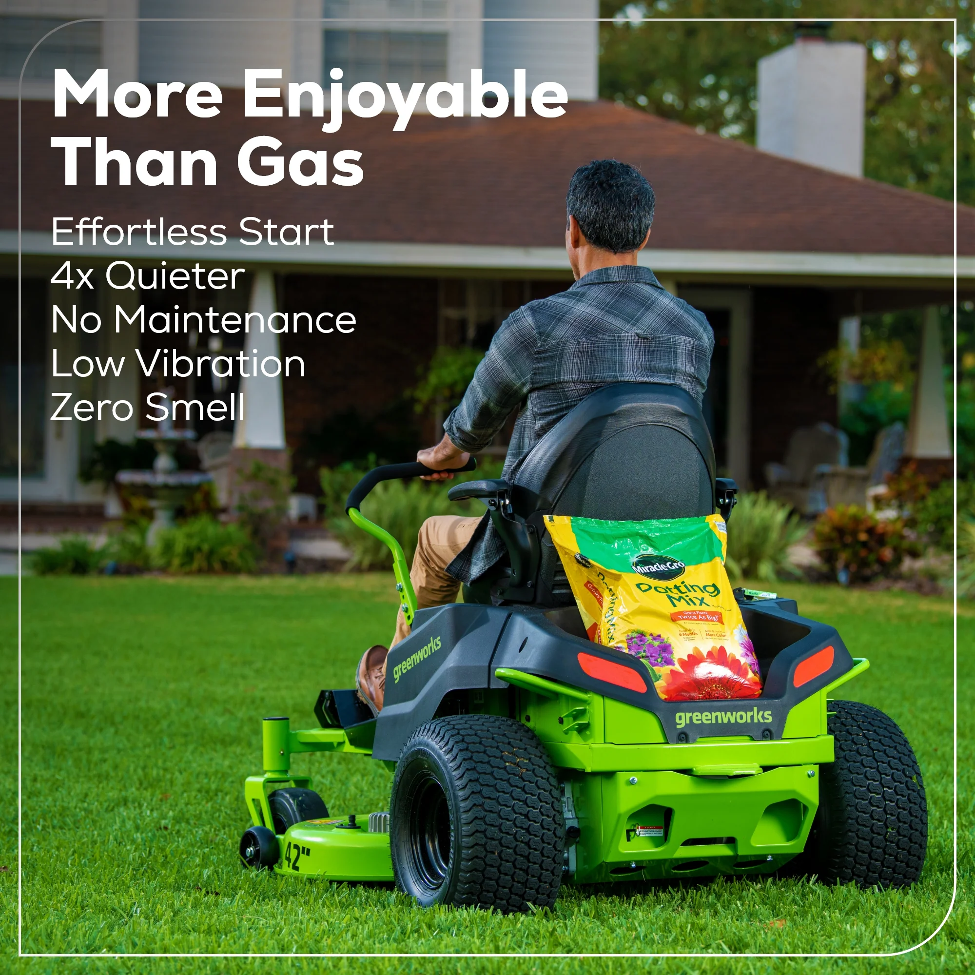 80V 42 Cordless Battery CrossoverZ Zero Turn Lawn Mower w/ (4) 5Ah Batteries & 600W Wall Charger