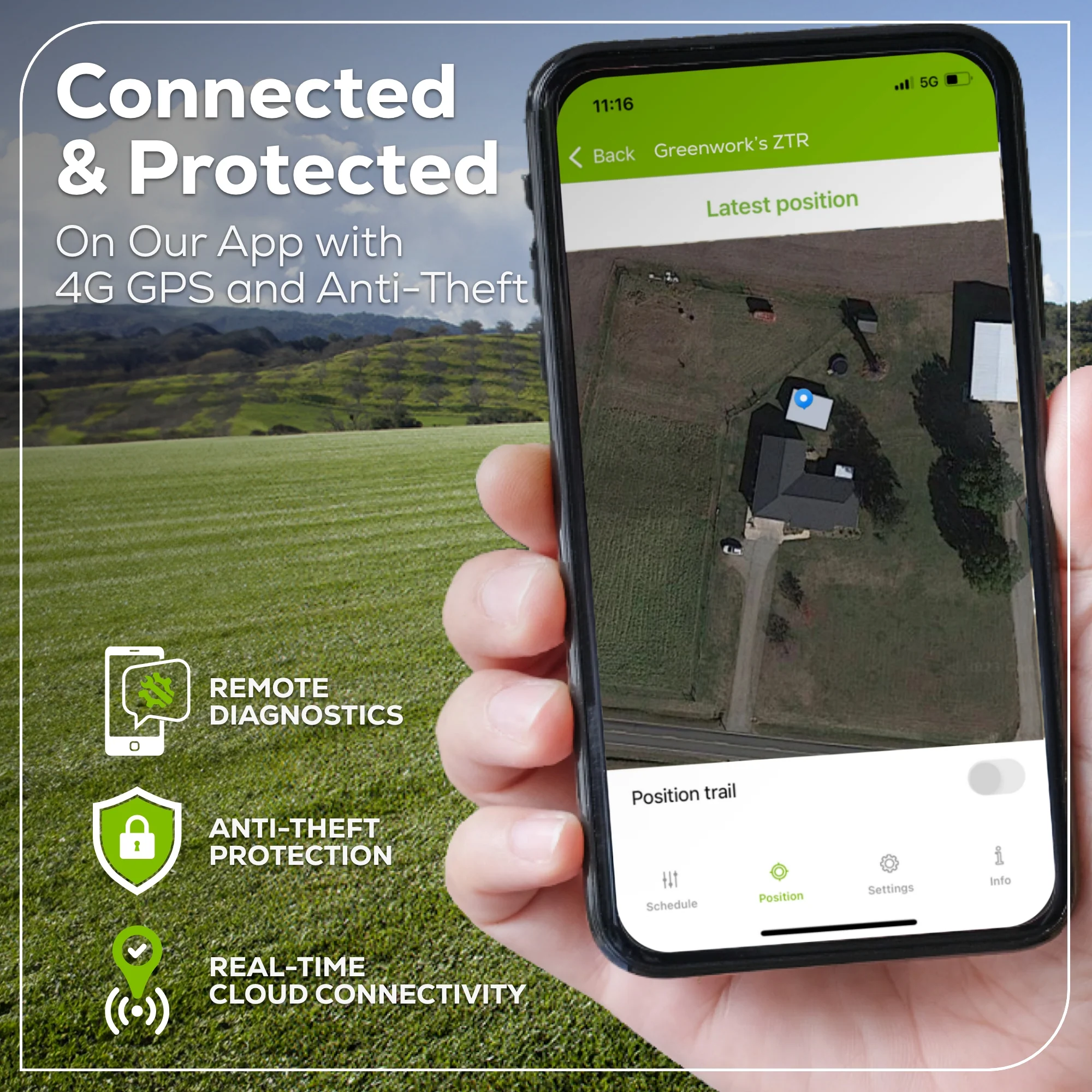 60V 42 Cordless Battery CrossoverT Riding Lawn Mower w/ Six (6) 8.0Ah Batteries and Three (3) Dual Port Turbo Chargers