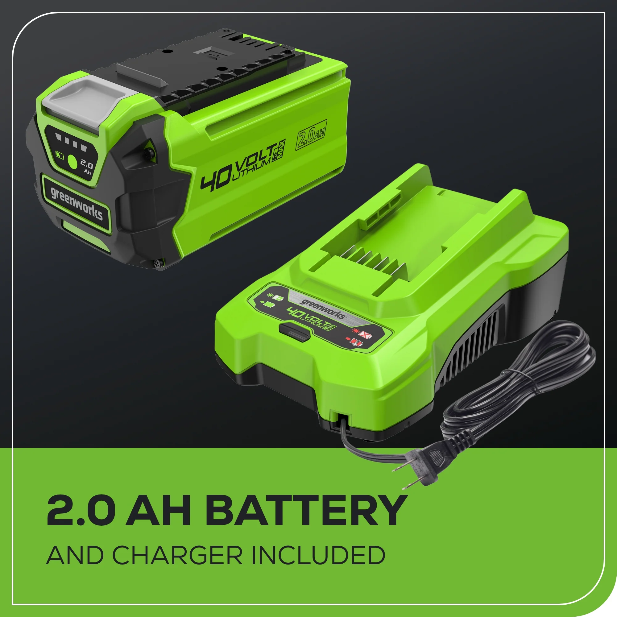 40V 12 Cordless Battery Chainsaw w/ 2.0 Ah Battery & Charger