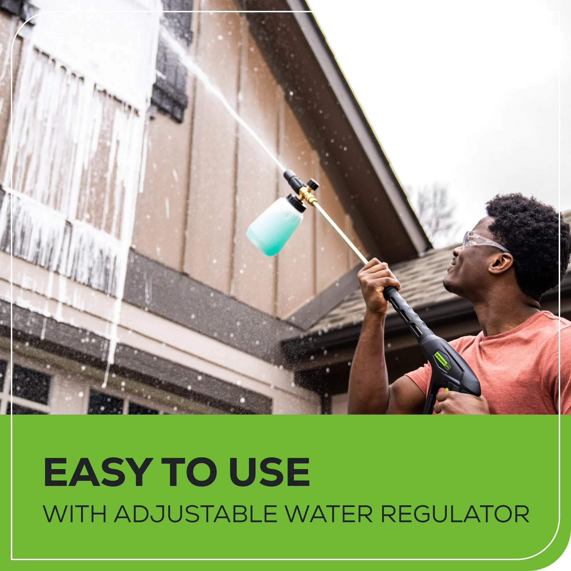 RENEWED 2000 PSI 1.2 GPM Cold Water Electric Pressure Washer w/ 12” Surface Cleaner and Premium Foam Cannon