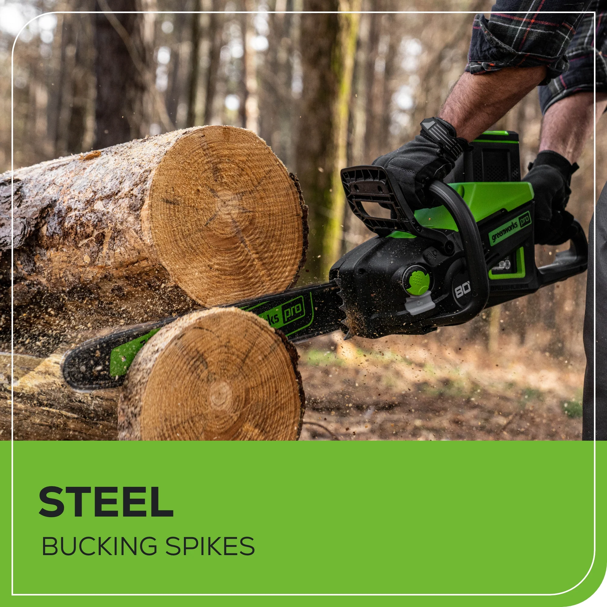 80V 18 Cordless Battery 2.5kW Chainsaw (Tool-Only)