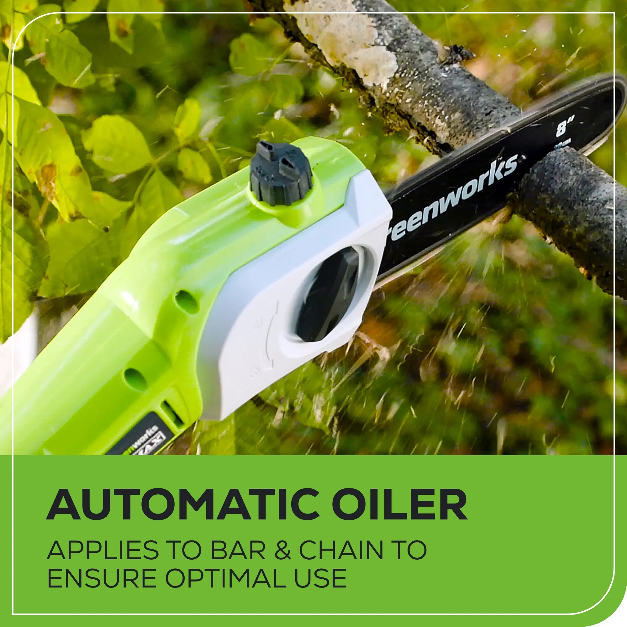 40V Cordless 8 Pole Saw with Hedge Trimmer Attachment Combo Kit (Tool Only)