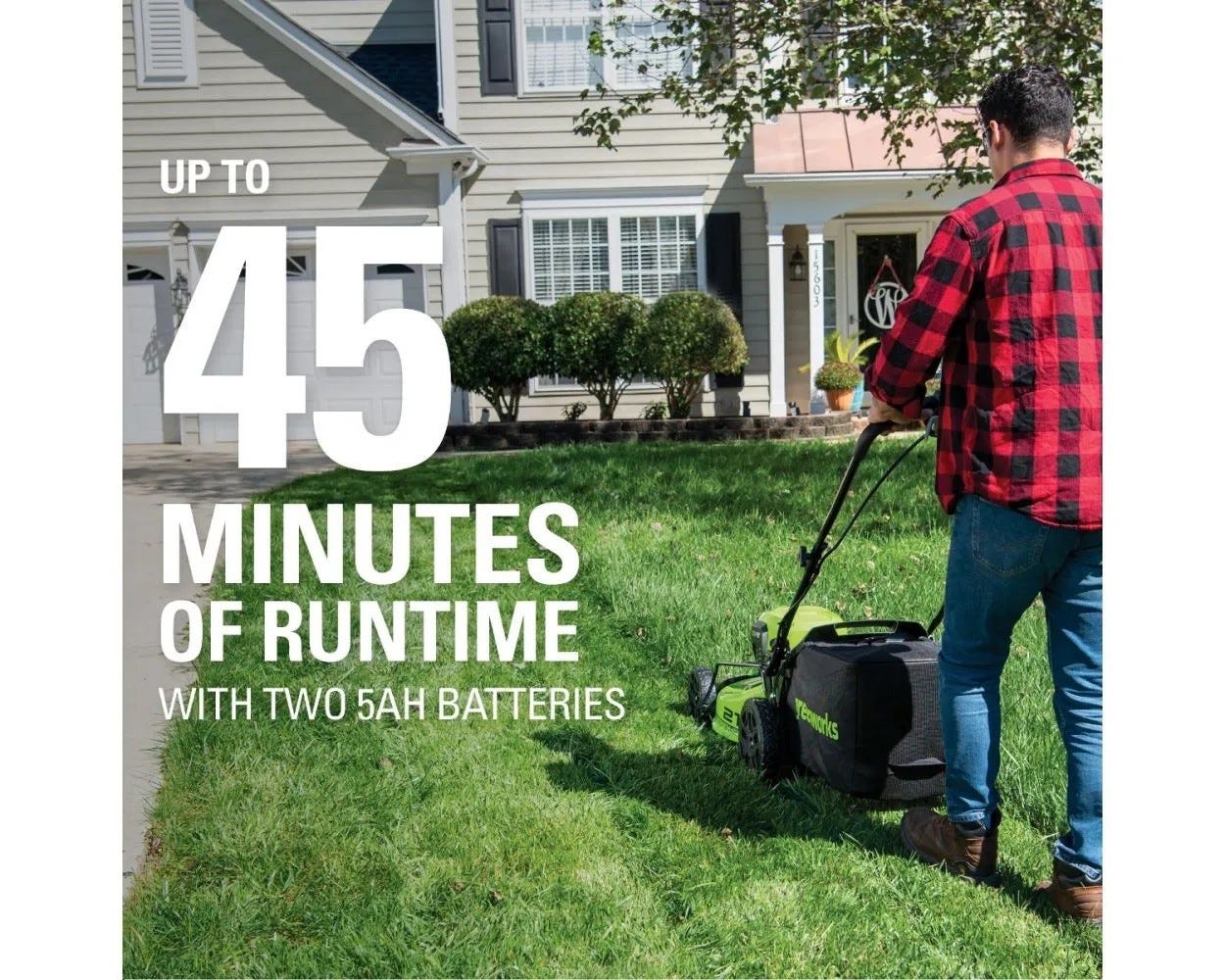 48V (2x24V) 21 Cordless Battery Self-Propelled Mower & Blower Combo Kit w/ (3) Batteries & Chargers