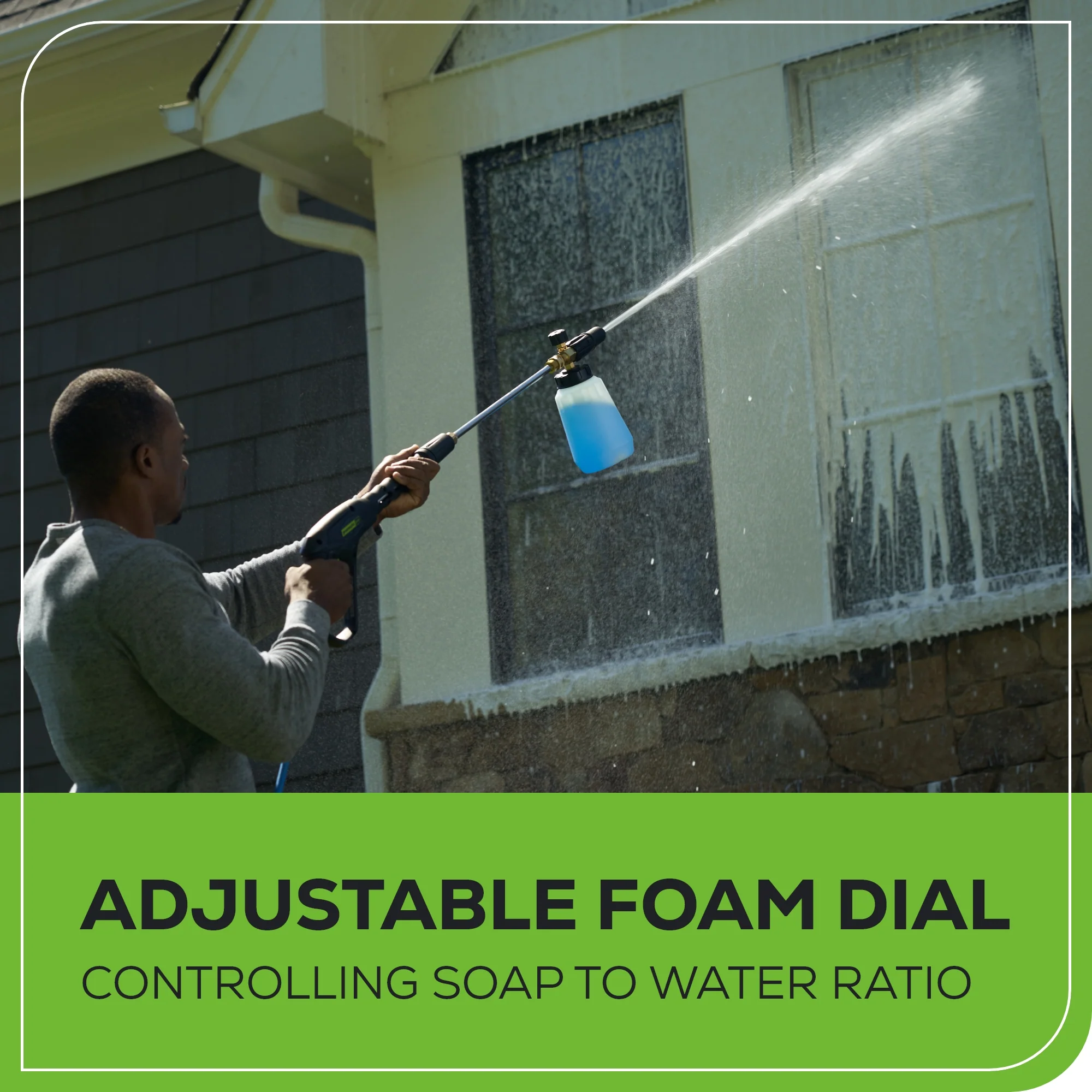 RENEWED 2000 PSI 14Amp 1.2 GPM Cold Water Electric Pressure Washer w/ 12” Surface Cleaner and Premium Foam Cannon