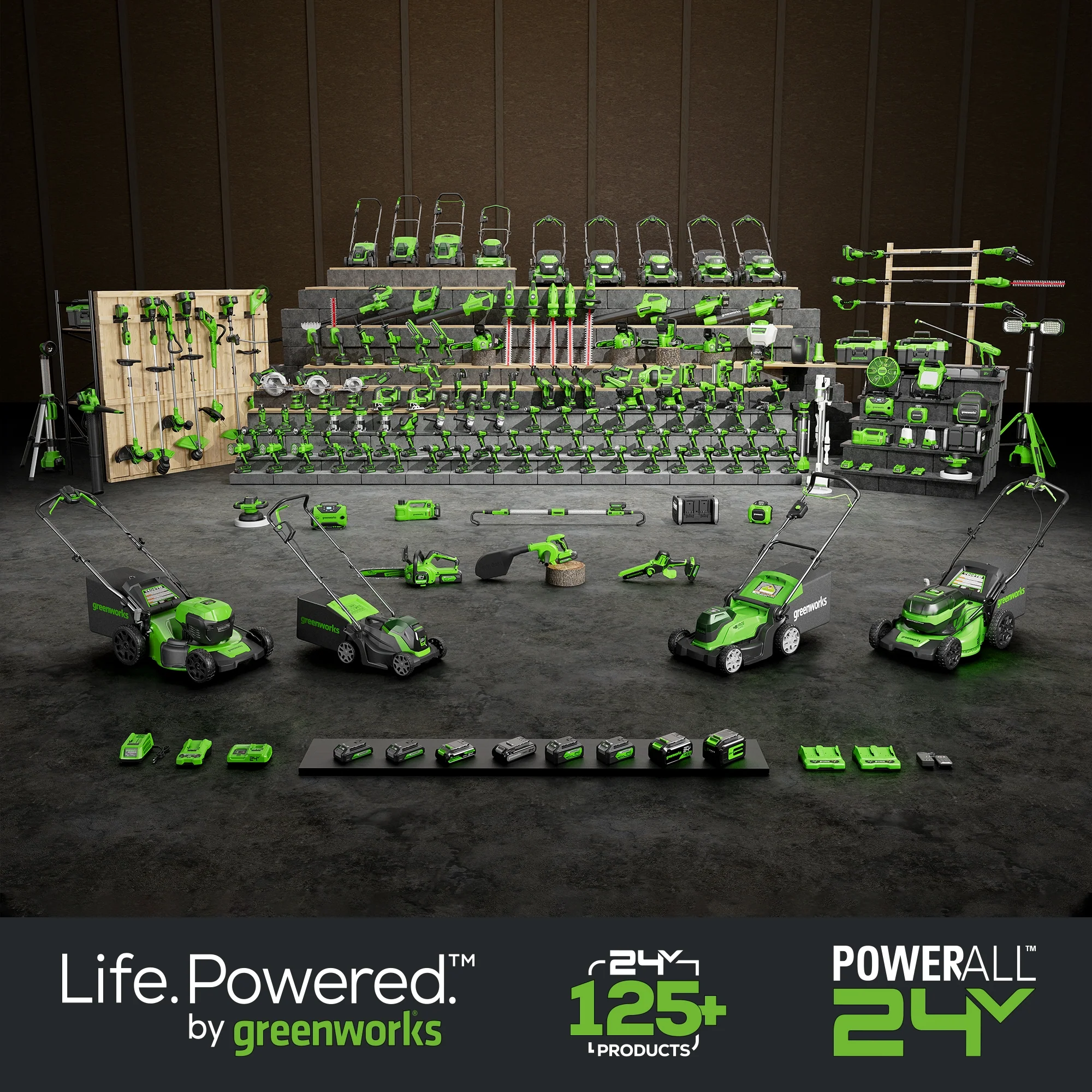 24V 12 Cordless Battery Chainsaw w/ 4.0Ah USB Battery & Charger