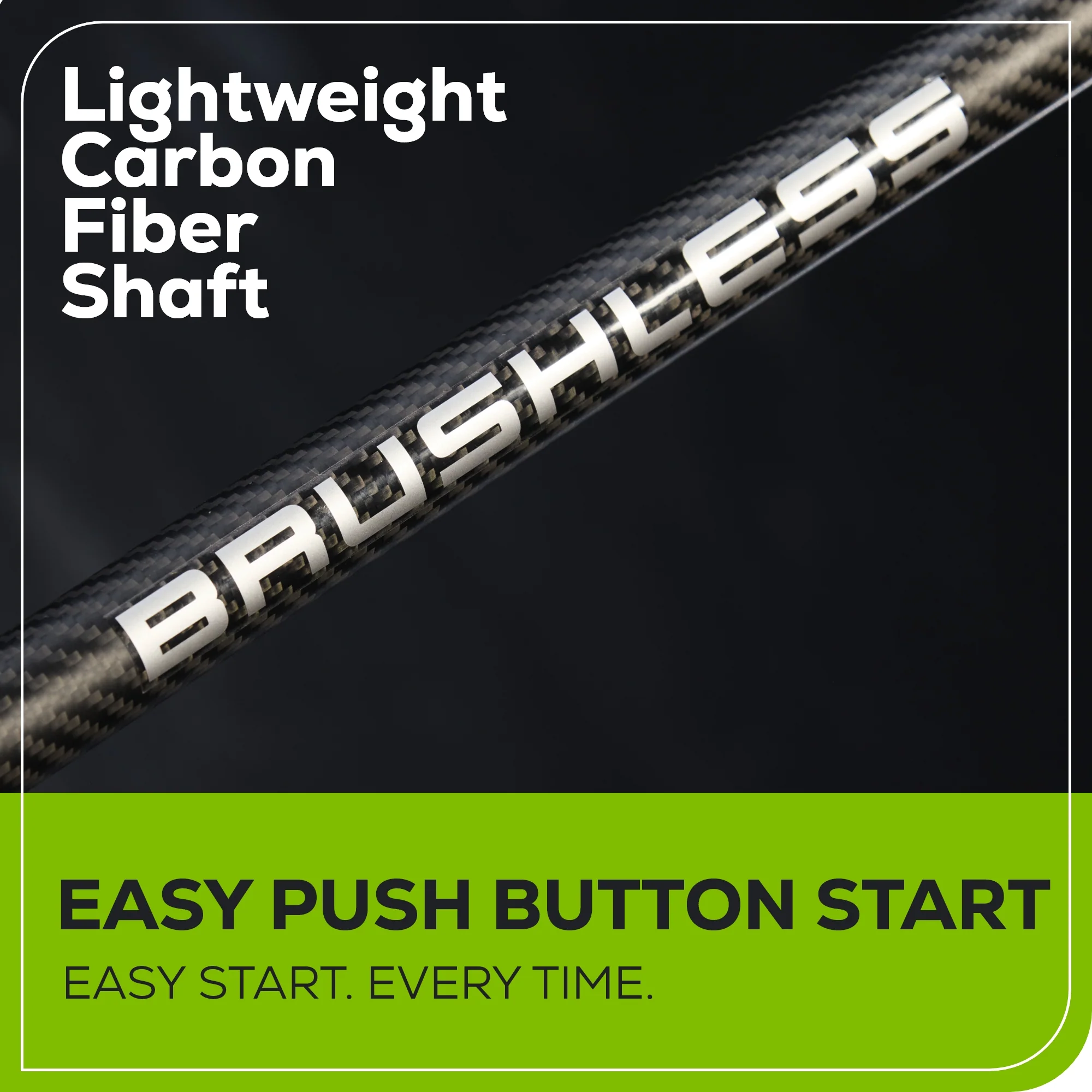 60V 17 Cordless Battery Brushless String Trimmer w/ Carbon Fiber Shaft w/ 4.0Ah Battery & Charger