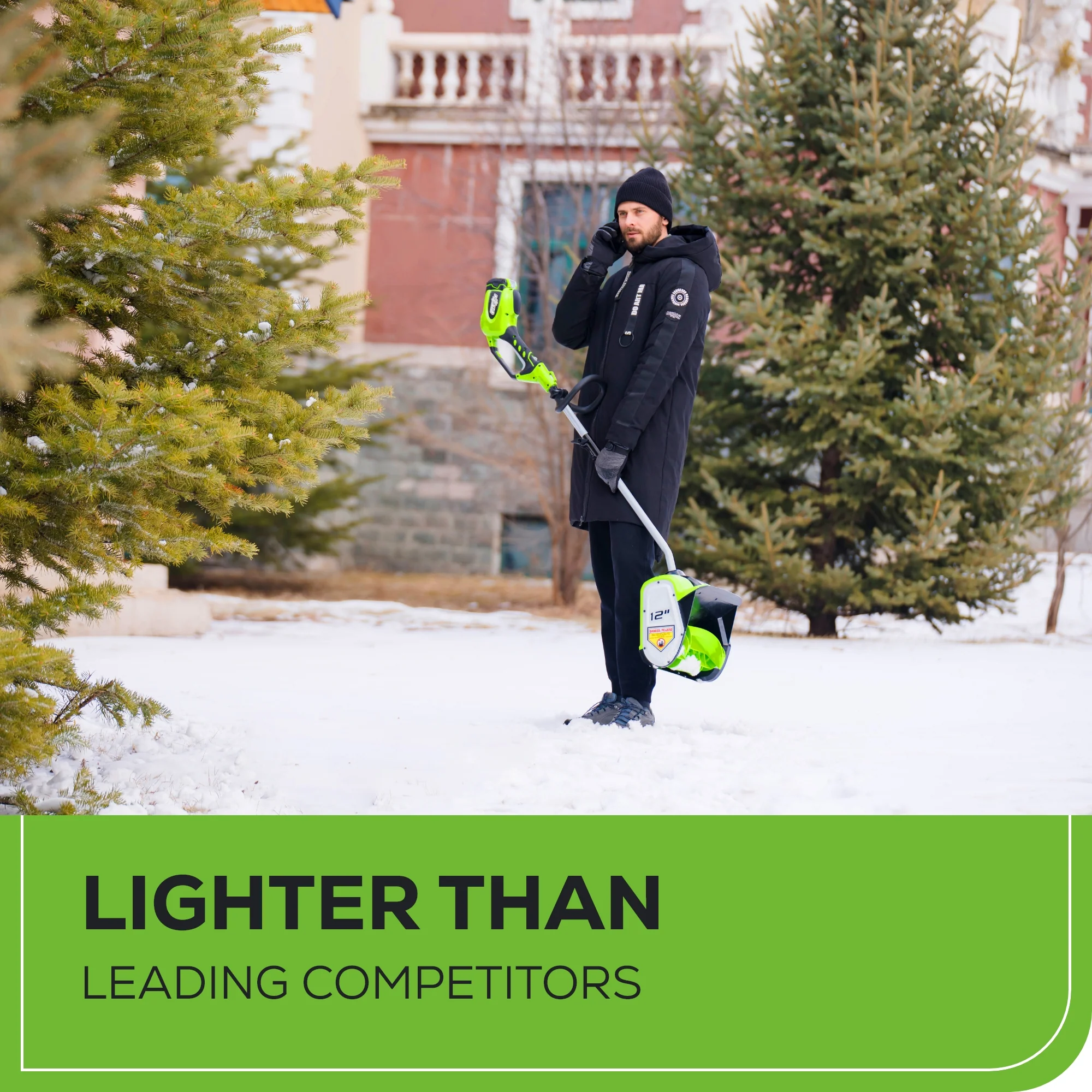 40V 12 Cordless Battery Snow Shovel w/ 4.0Ah Battery & Charger