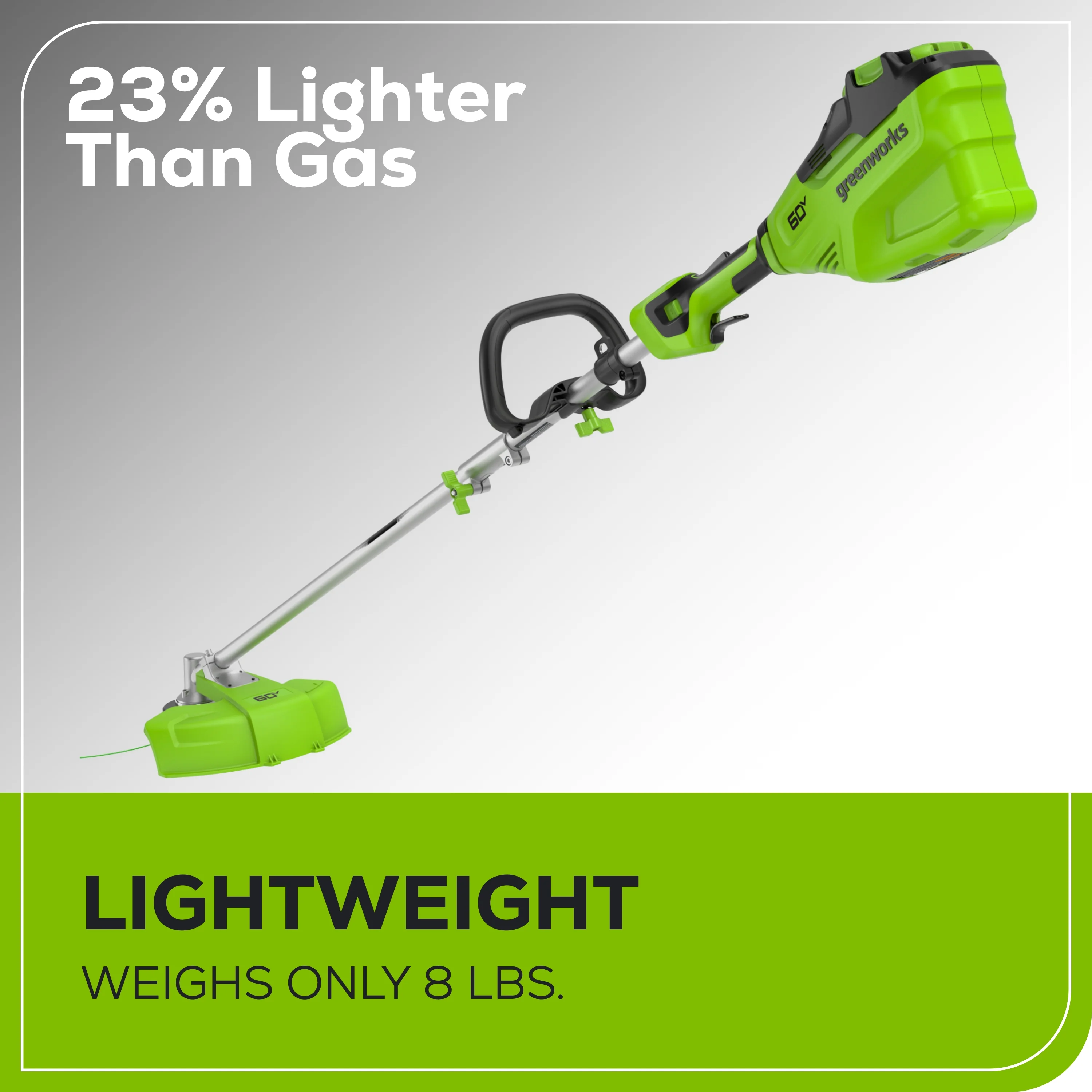 60V 16 Cordless Battery String Trimmer(Attachment Capable) w/ 4Ah Battery and 3A Charger