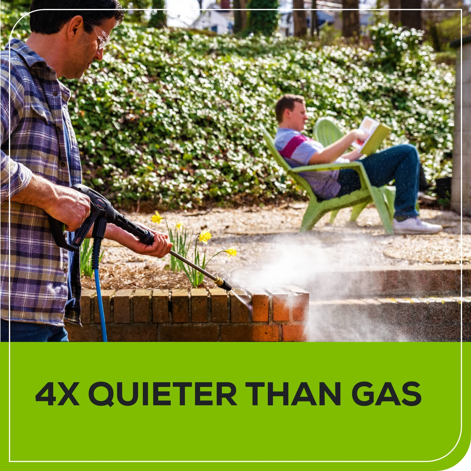 Corded/60V 3000-PSI 2.0 GPM Electric Pressure Washer w/ (2) 5.0Ah Batteries & Dual-Port Charger