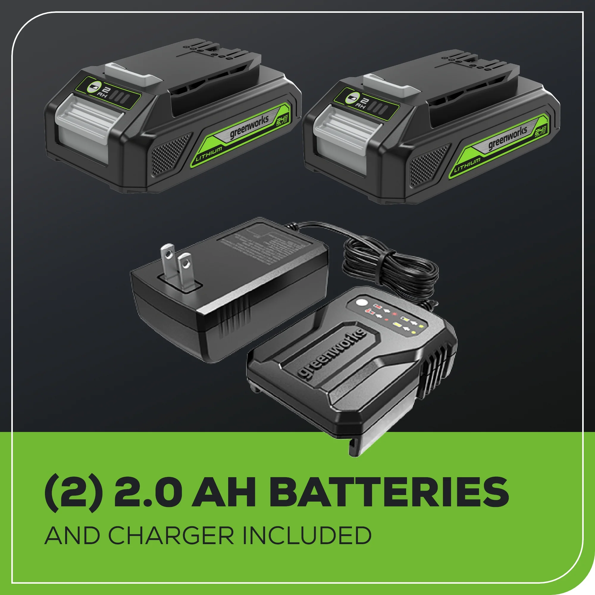 24V 1/4 1950 in/lbs Brushless Impact Driver Kit w/ (2) 2.0Ah Batteries, Charger, Bits and Tool Bag