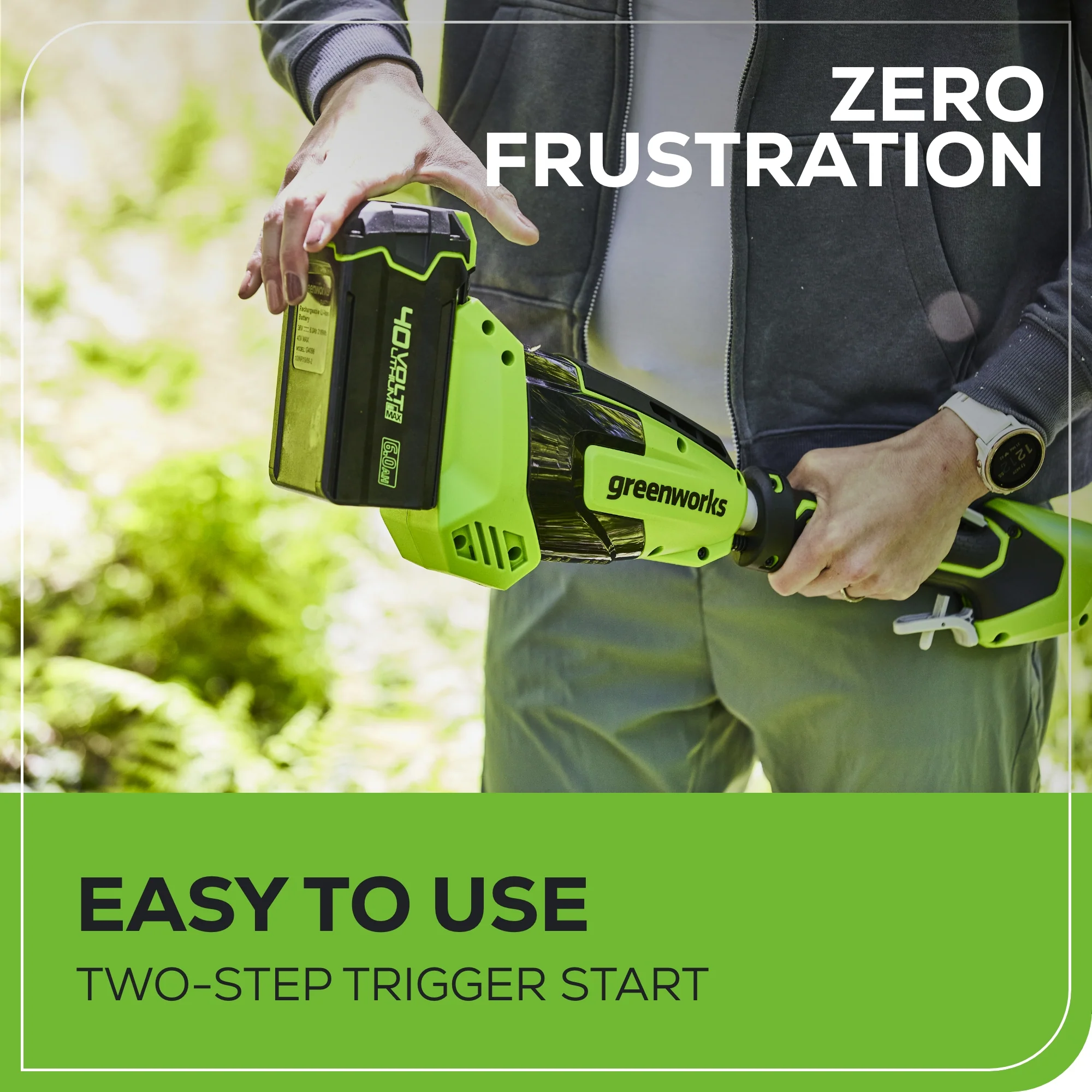 40V 8 Cordless Battery Pole Saw w/ 2.0 Ah Battery & Charger