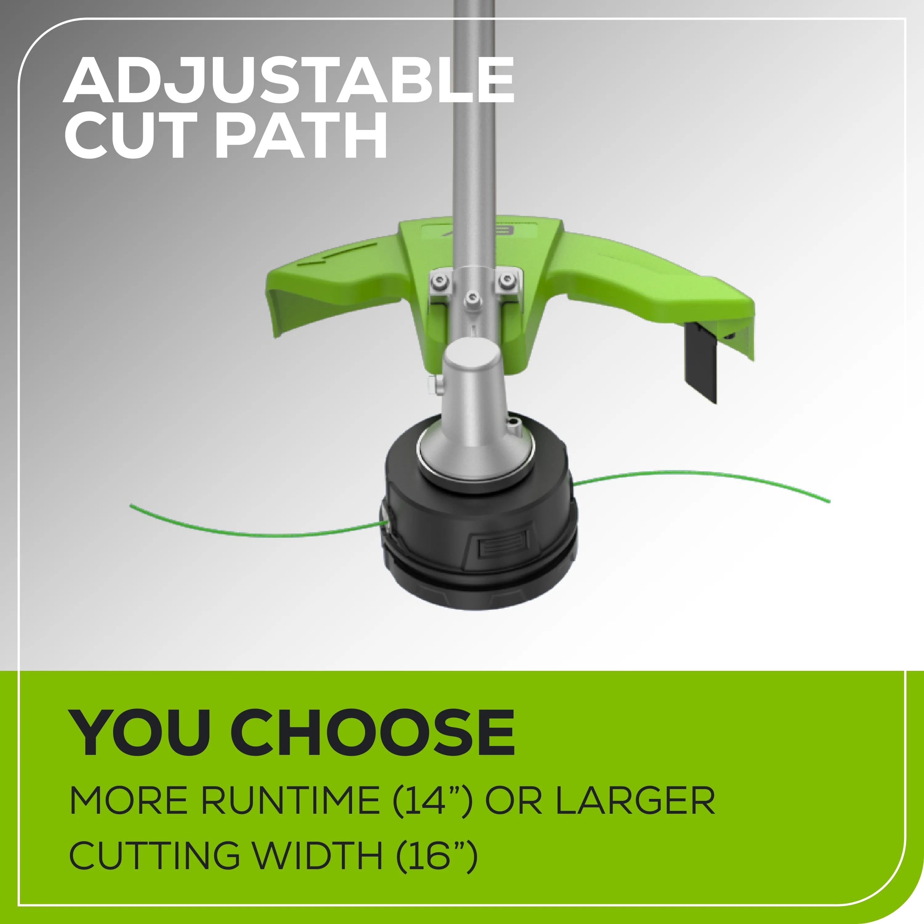 60V 16 Cordless Battery String Trimmer(Attachment Capable) w/ 4Ah Battery and 3A Charger