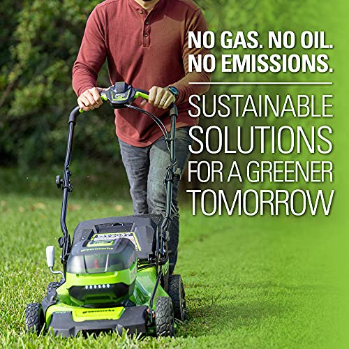 48V (2x24V) 20 Cordless Battery Push Mower w/ (2) 4.0Ah USB Batteries & Charger