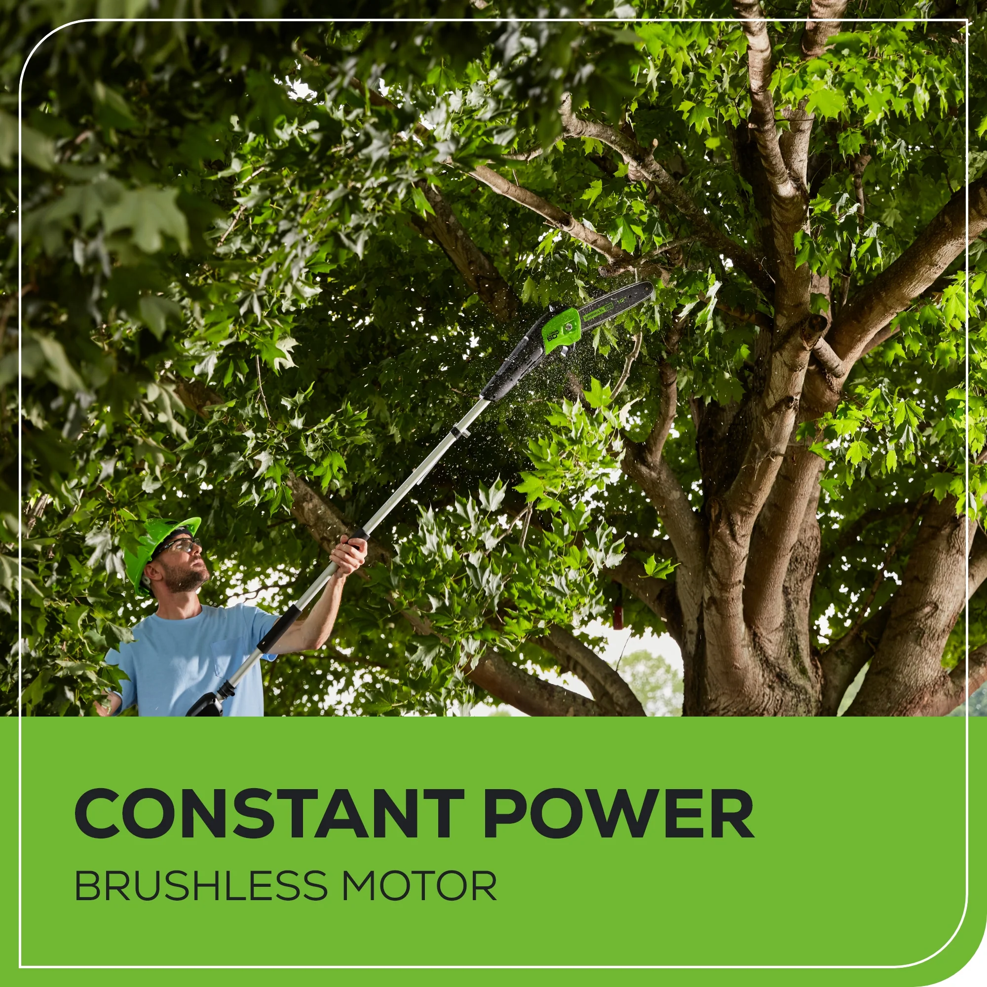 60V 10 Cordless Battery Pole Saw w/ 2.0 Ah Battery & Charger