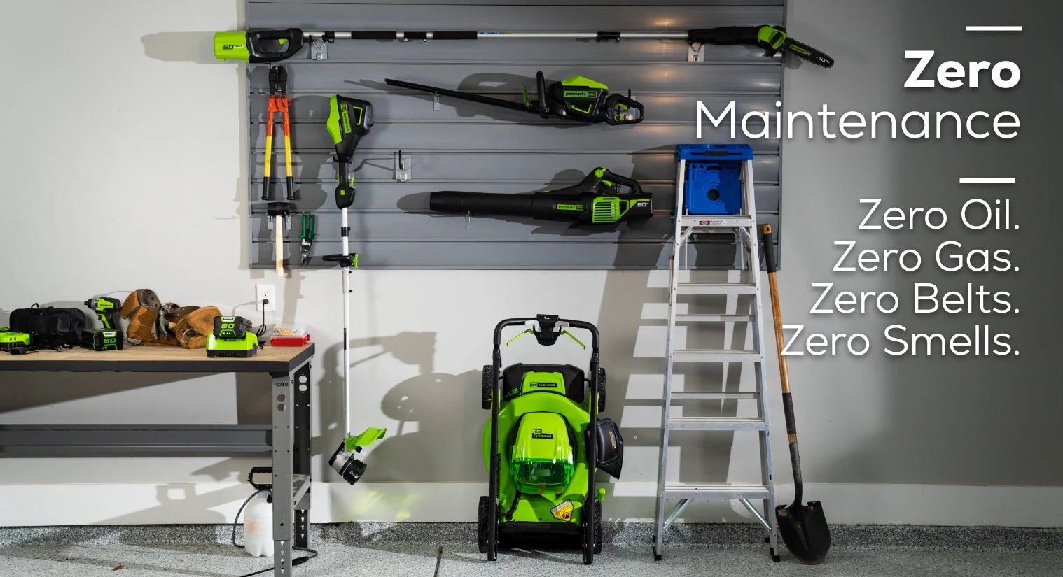 RENEWED 80V 21 Cordless Battery 4-in-1 Self-Propelled Lawn Mower w/ 4.0Ah, 2.0Ah Battery & Rapid Charger