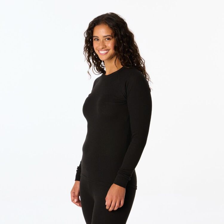 Unisex Polypro Long Sleeve Top Black