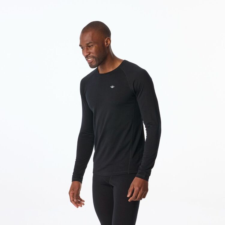 Men's Merino Long Sleeve Top Black