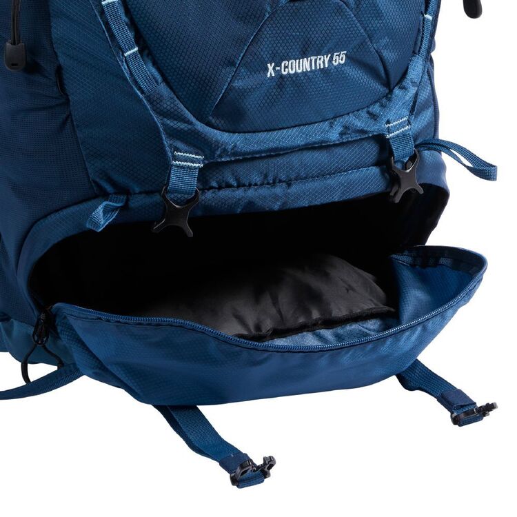 X-Country 55L Technical Hiking Pack Blue