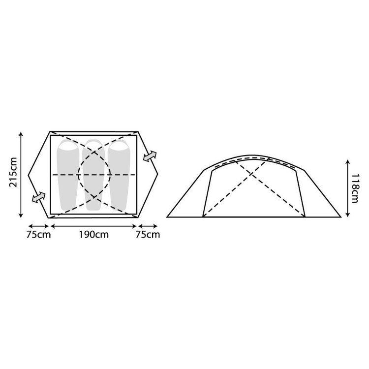 Geo 3-Person Tent Treetop