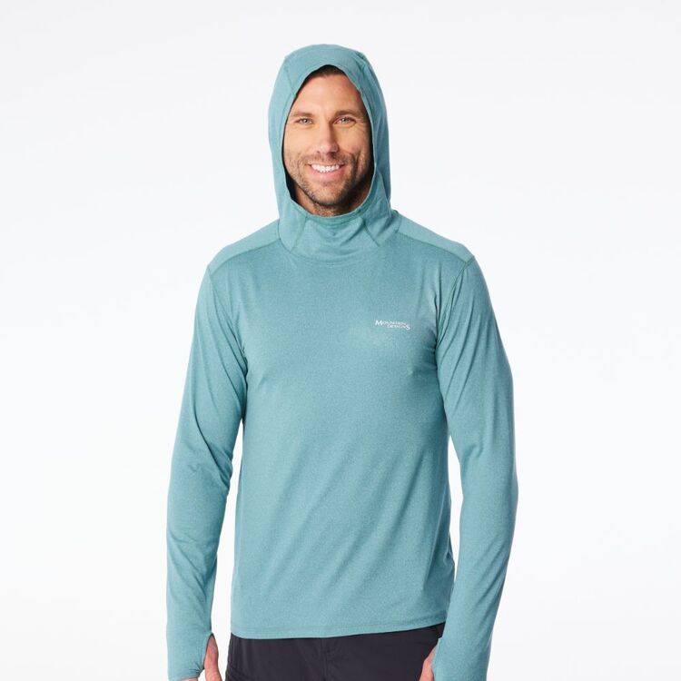 Mountain Designs Men's Green Vapour Hooded Pullover Green