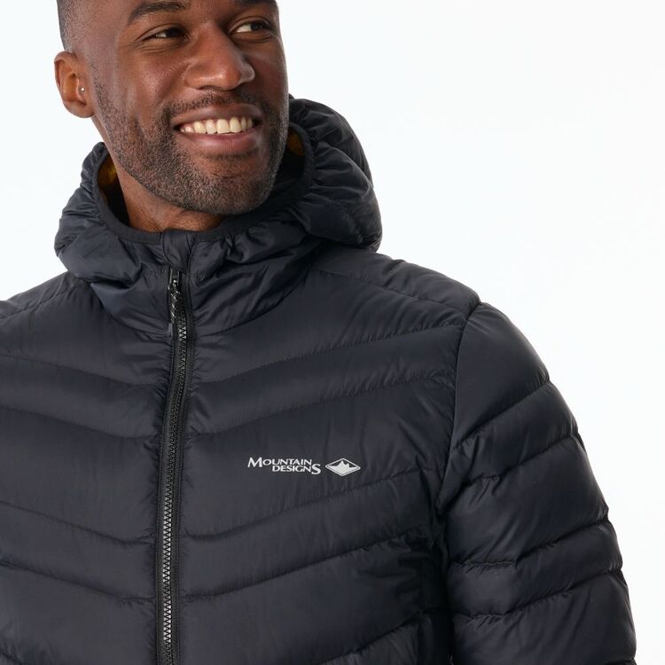 Men's Peak 700 Down Jacket Black & Yellow