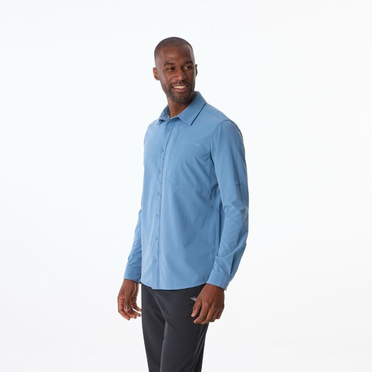 Men's Hancock Long Sleeve Shirt Mid Blue