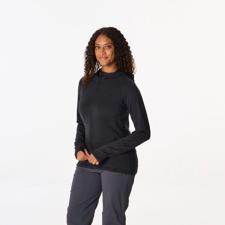 Mountain Designs Women's Ridgelite Fleece Hooded Jacket Black