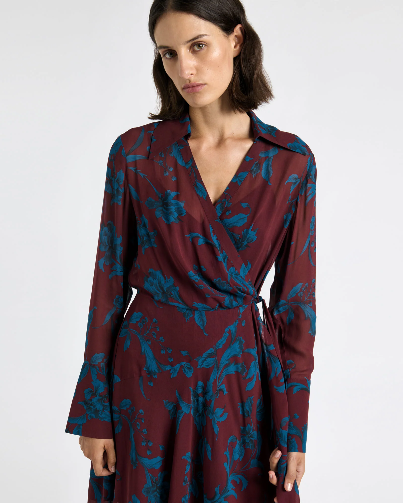 Indigo Ivy Wrap Dress