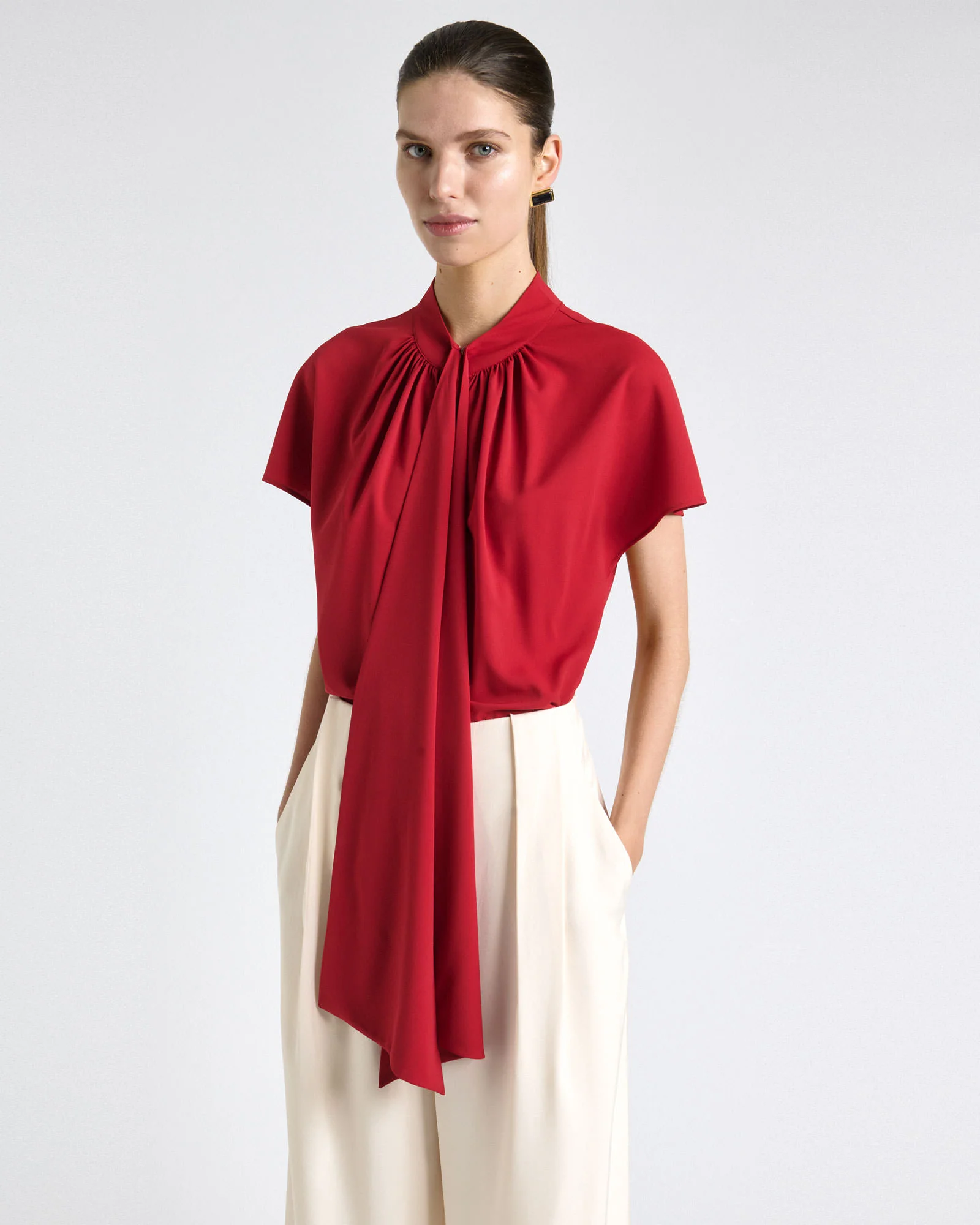 Recycled Georgette Tie Top