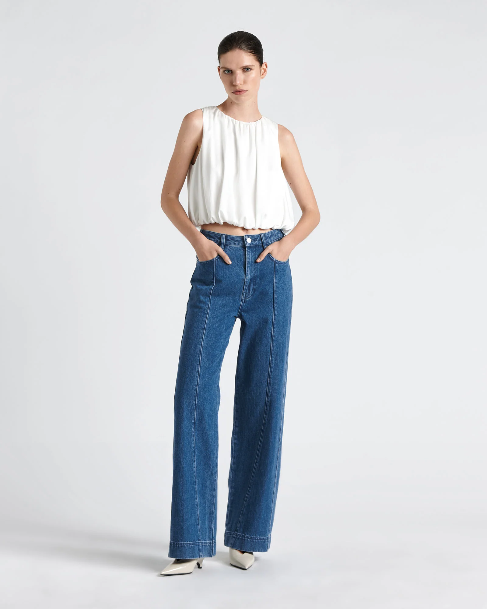 Cropped Bubble Top