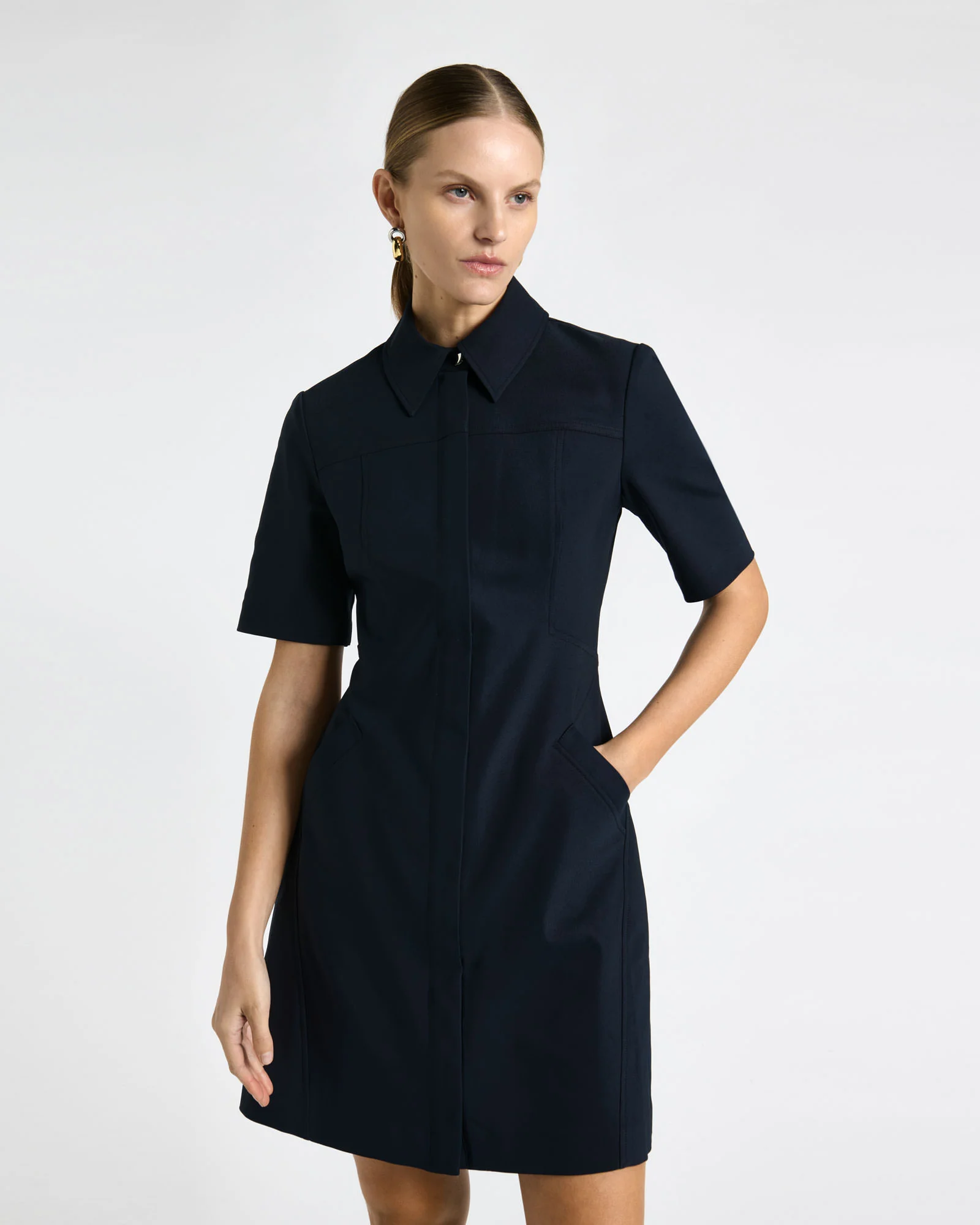 Sateen Mini Dress