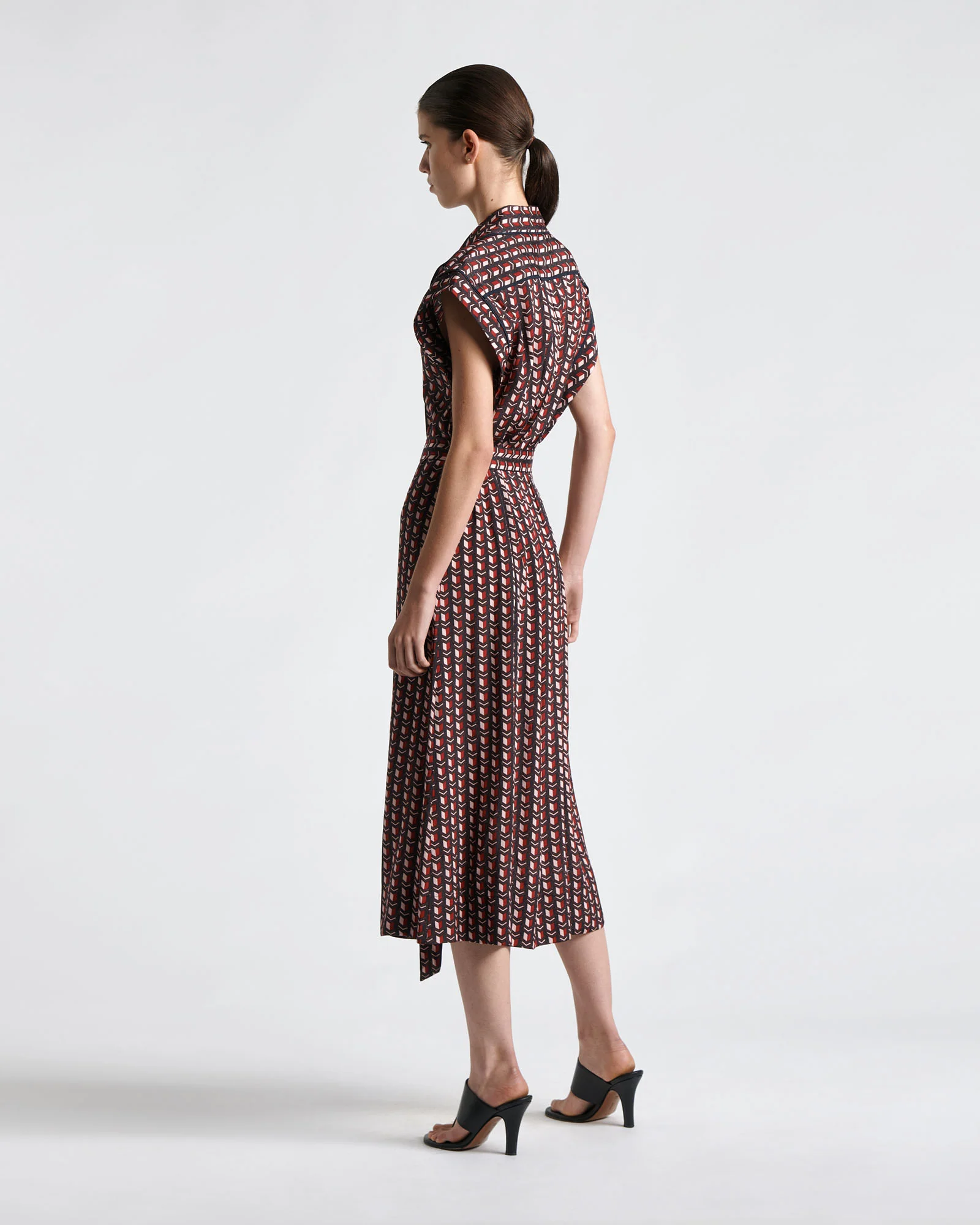 Mosaic Geo Twill Shirtdress