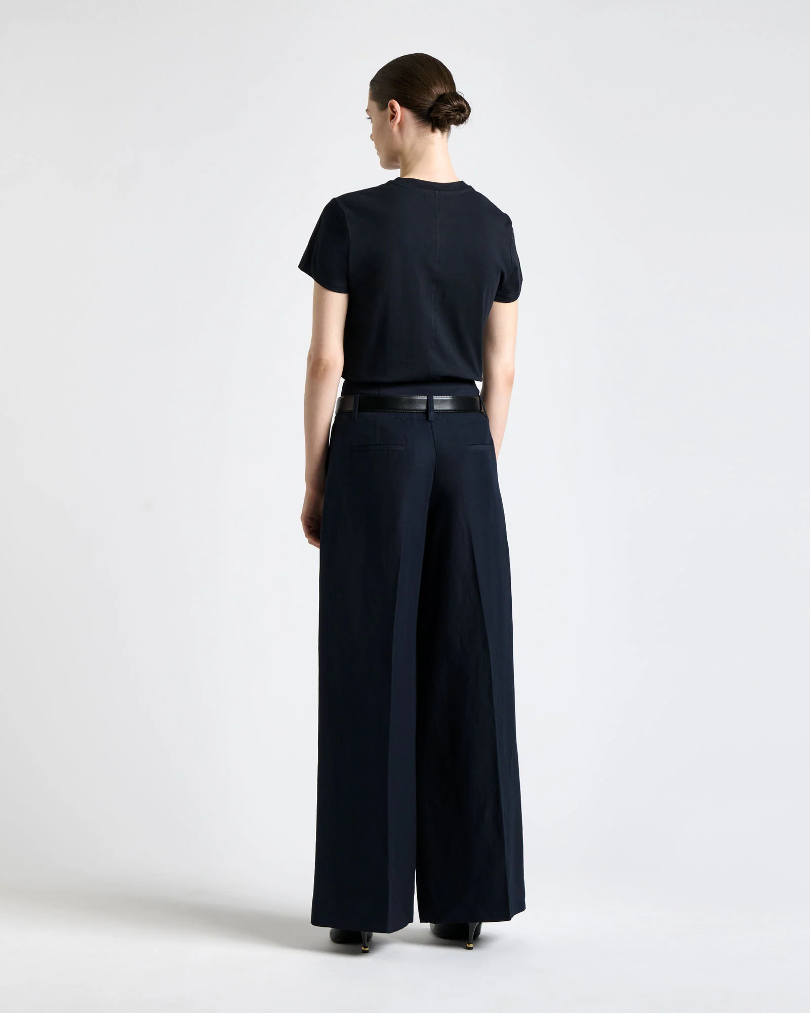 Midnight Fitted Pima Cotton Tee