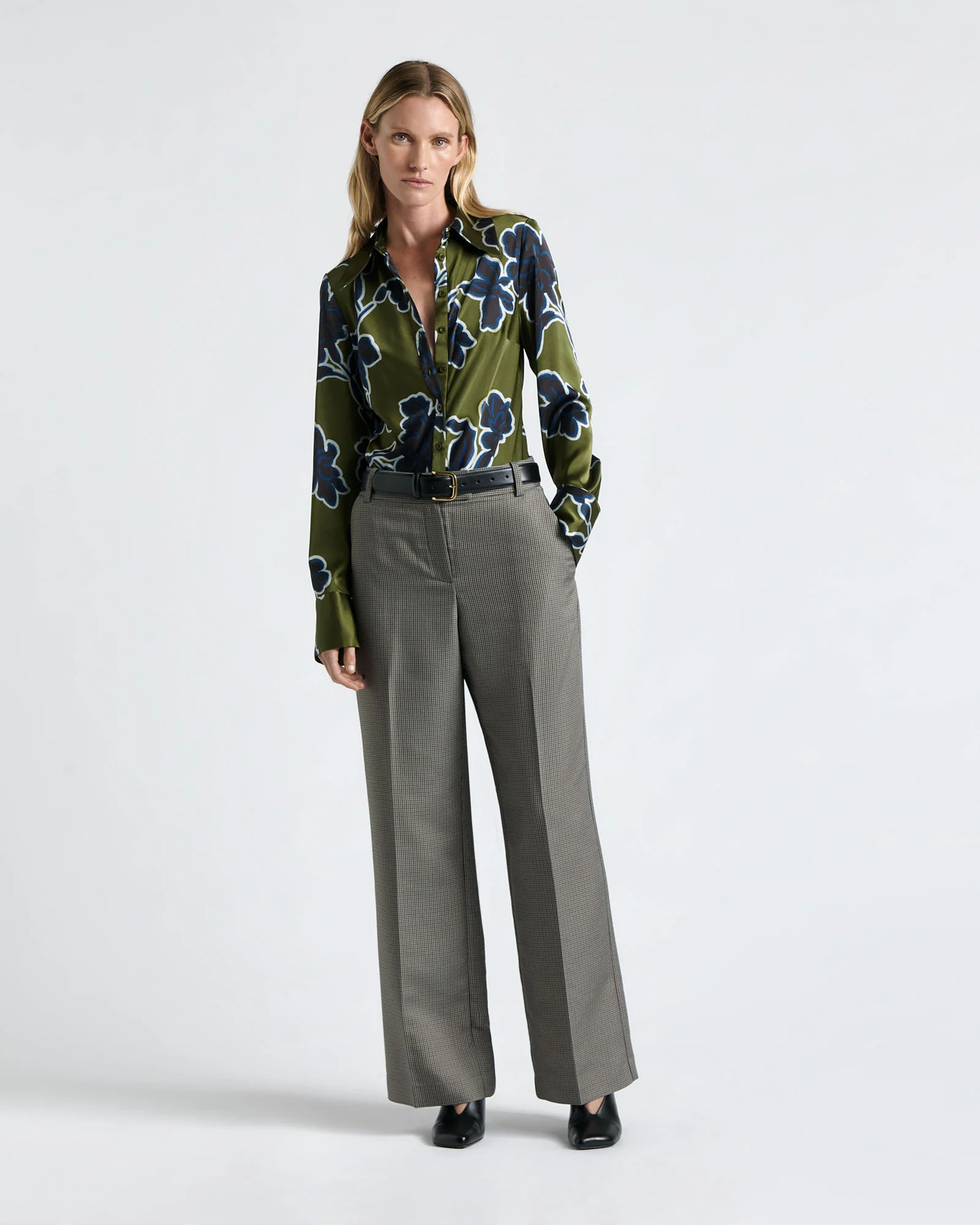 European Micro Check Pant