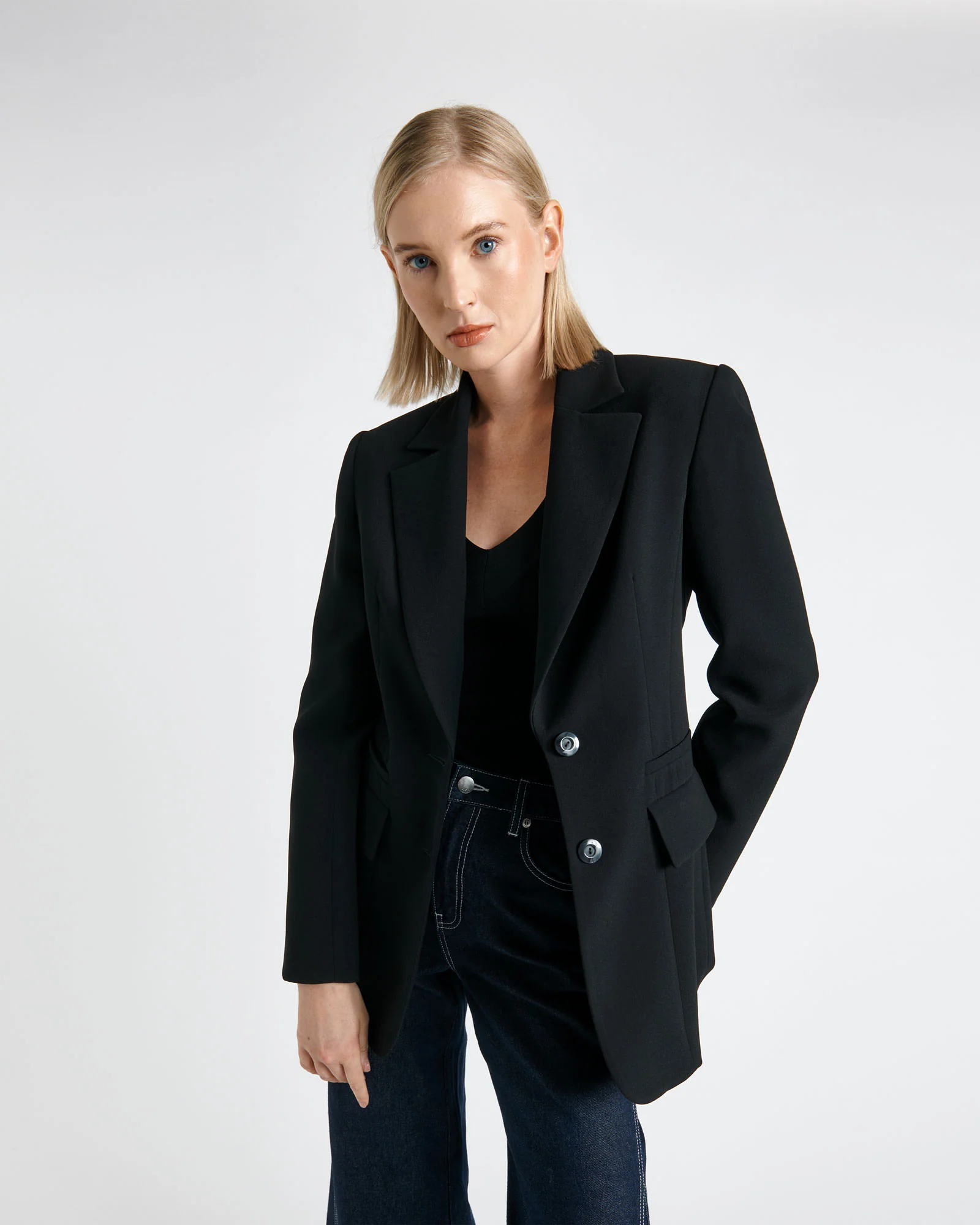 Button Through Back Blazer