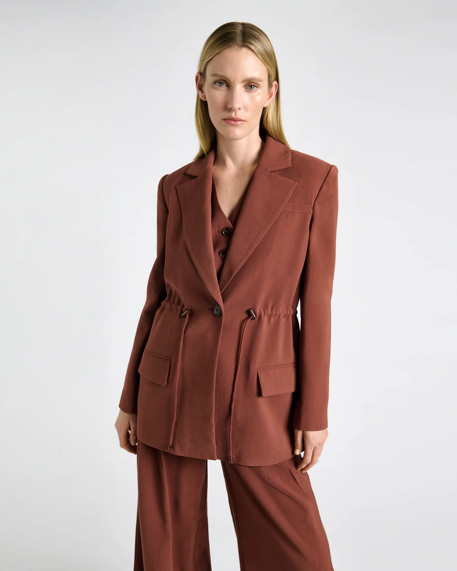 Rosewood Drawstring Blazer