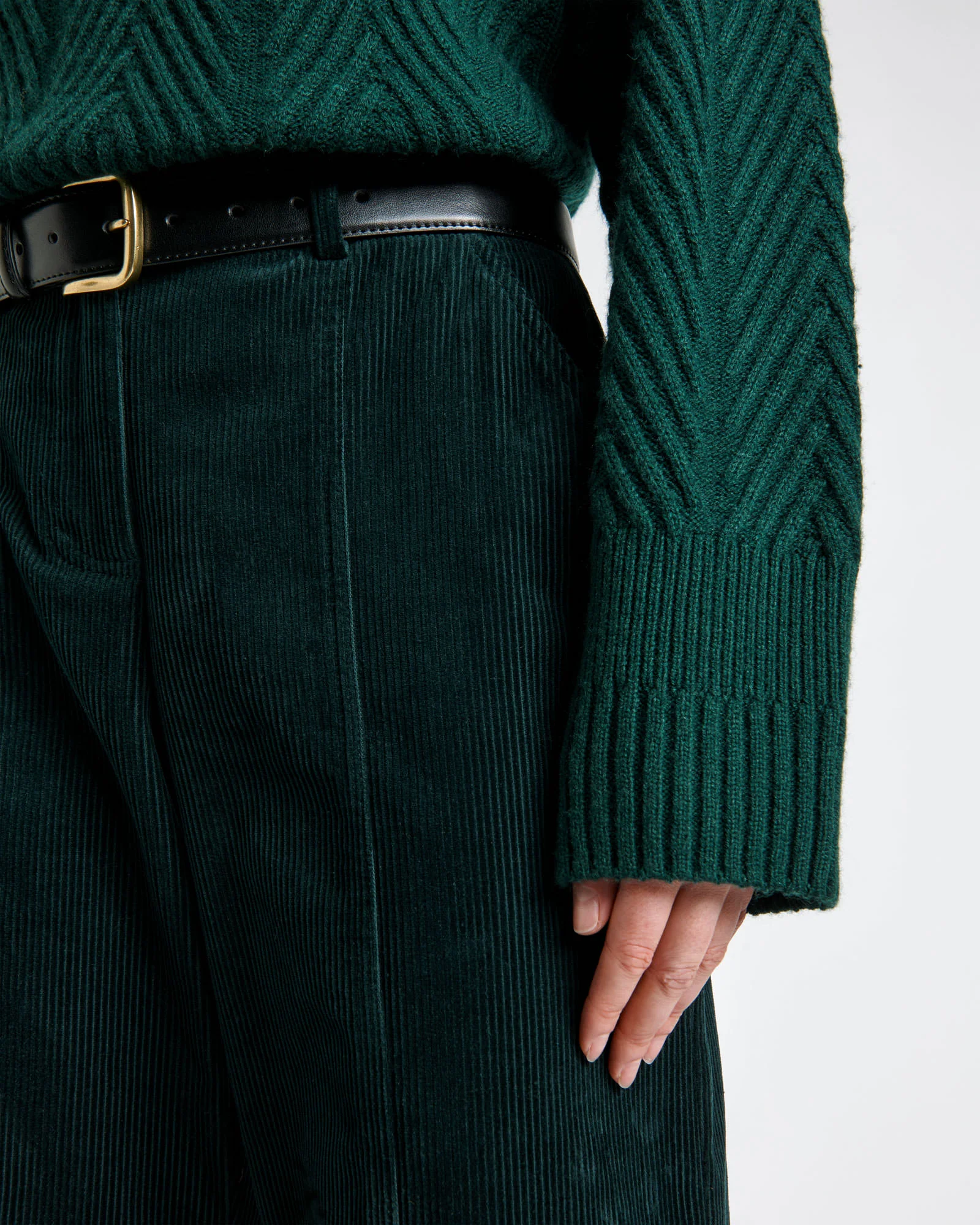 Chunky Herringbone Stitch Sweater